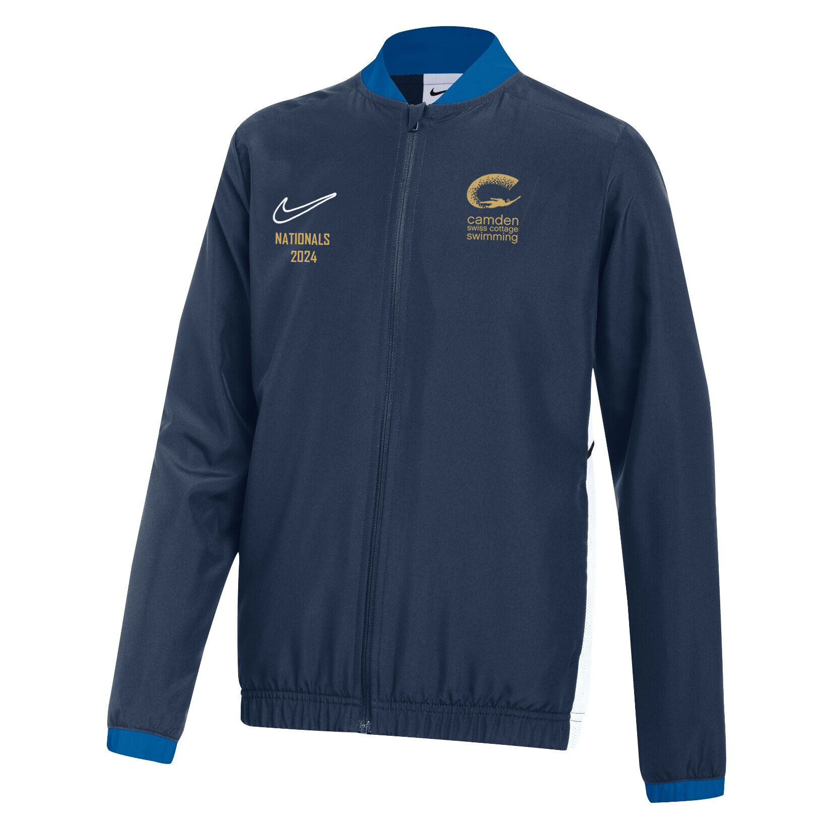 Nike Dri-FIT Academy 25 Woven Track Jacket - Obsidian/Royal Blue/White
