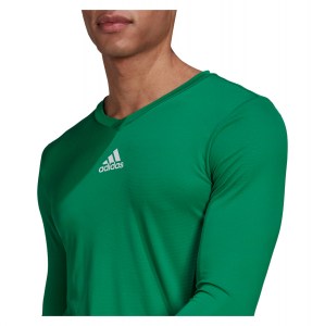 adidas Long Sleeve Baselayer Tee Team Green