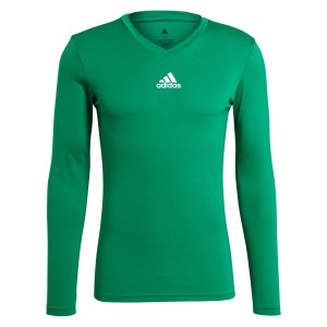 adidas Long Sleeve Baselayer Tee Team Green