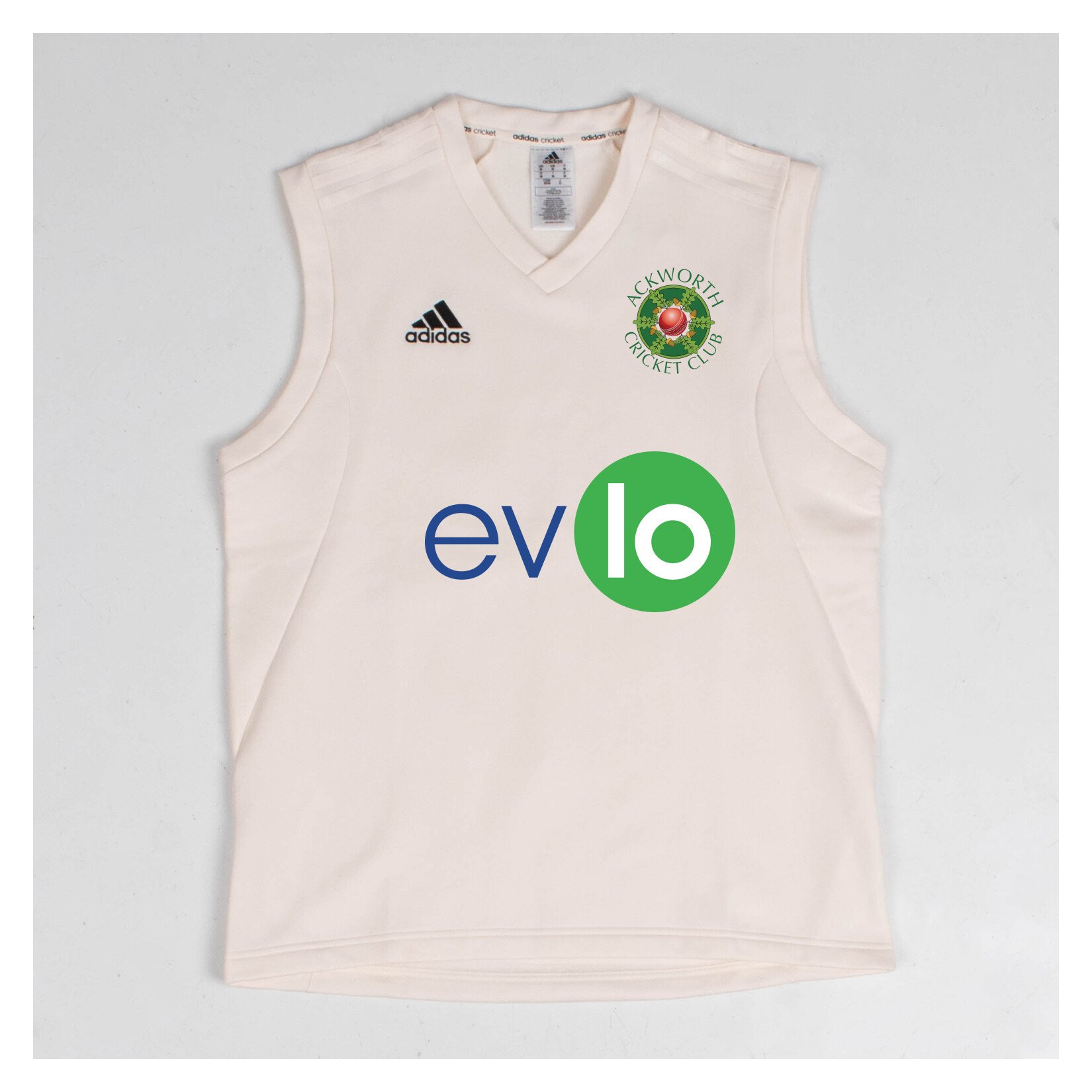 adidas-SS Elite Sleeveless Cricket Sweater - Chalk