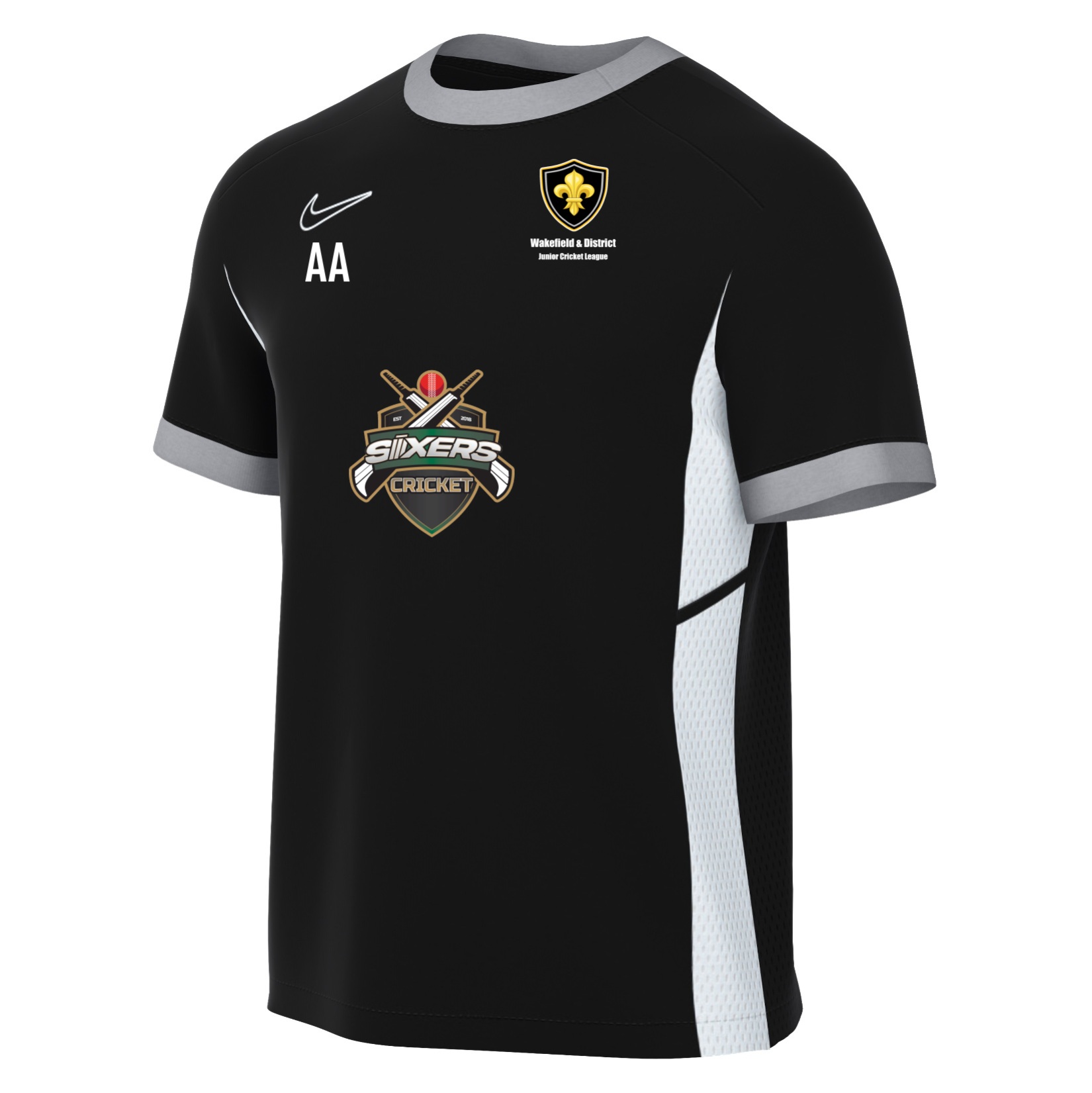 Nike Academy 25 Short-Sleeve Training Top - Black/White/White