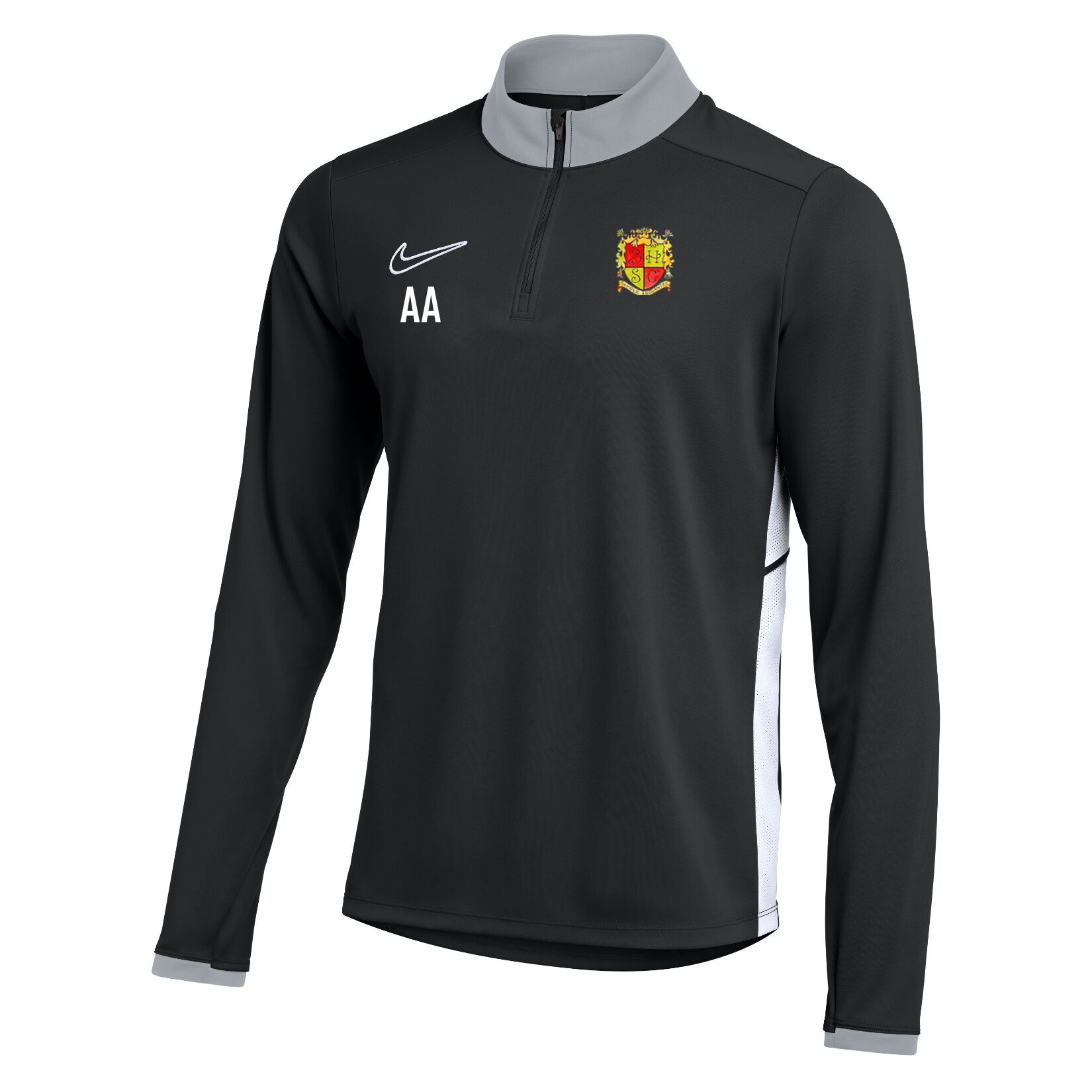 Nike Dri-FIT Academy 25 Drill Top - Black/White/White