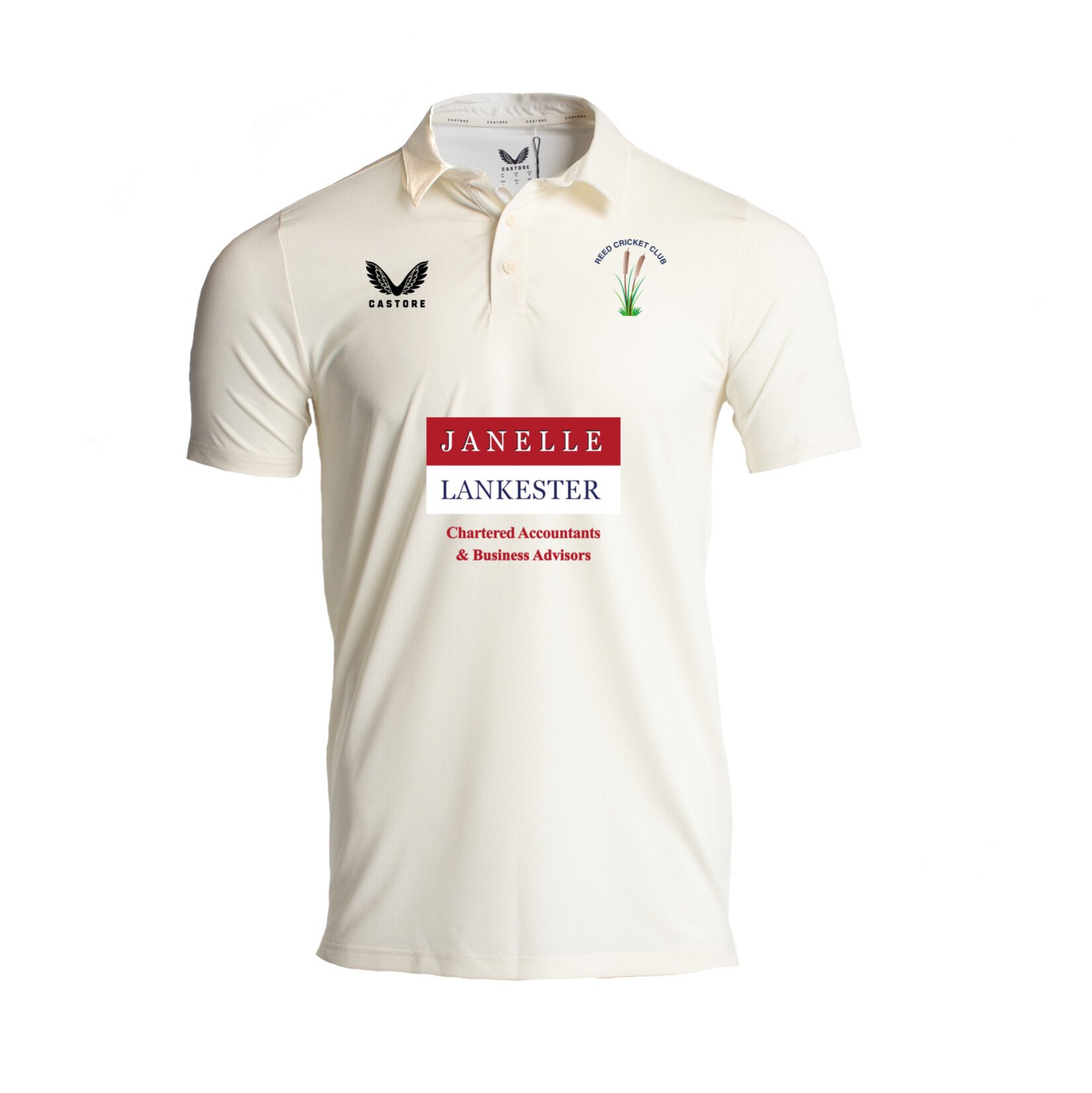 Castore Cricket SS Polo Tech - CREAM