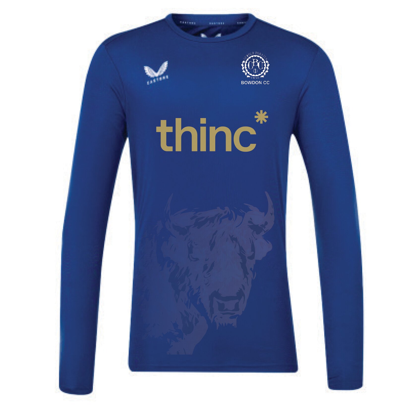 Castore Long Sleeve Training Tee - Royal Blue/White