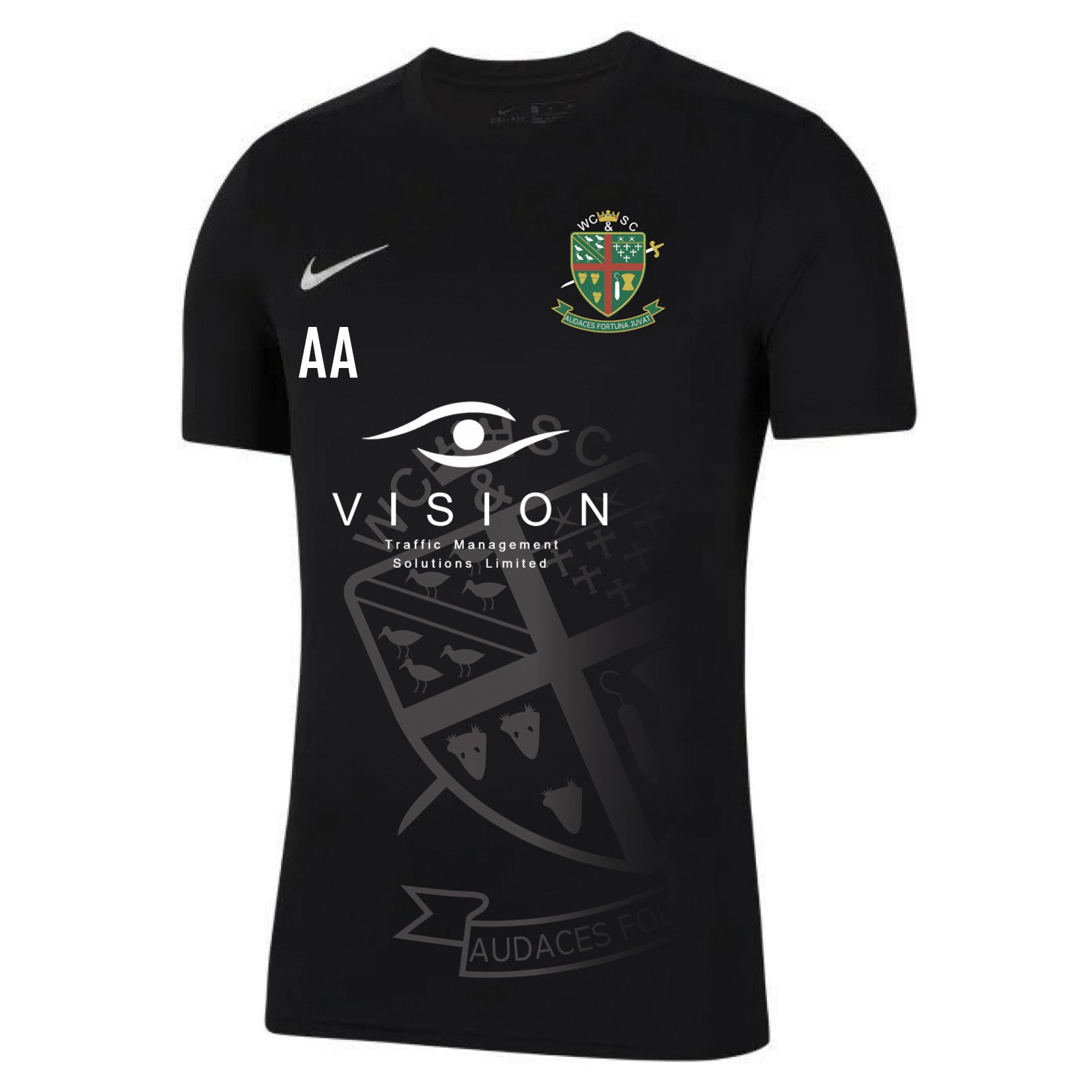 Nike Park VII Dri-FIT Short Sleeve Shirt - Black/White