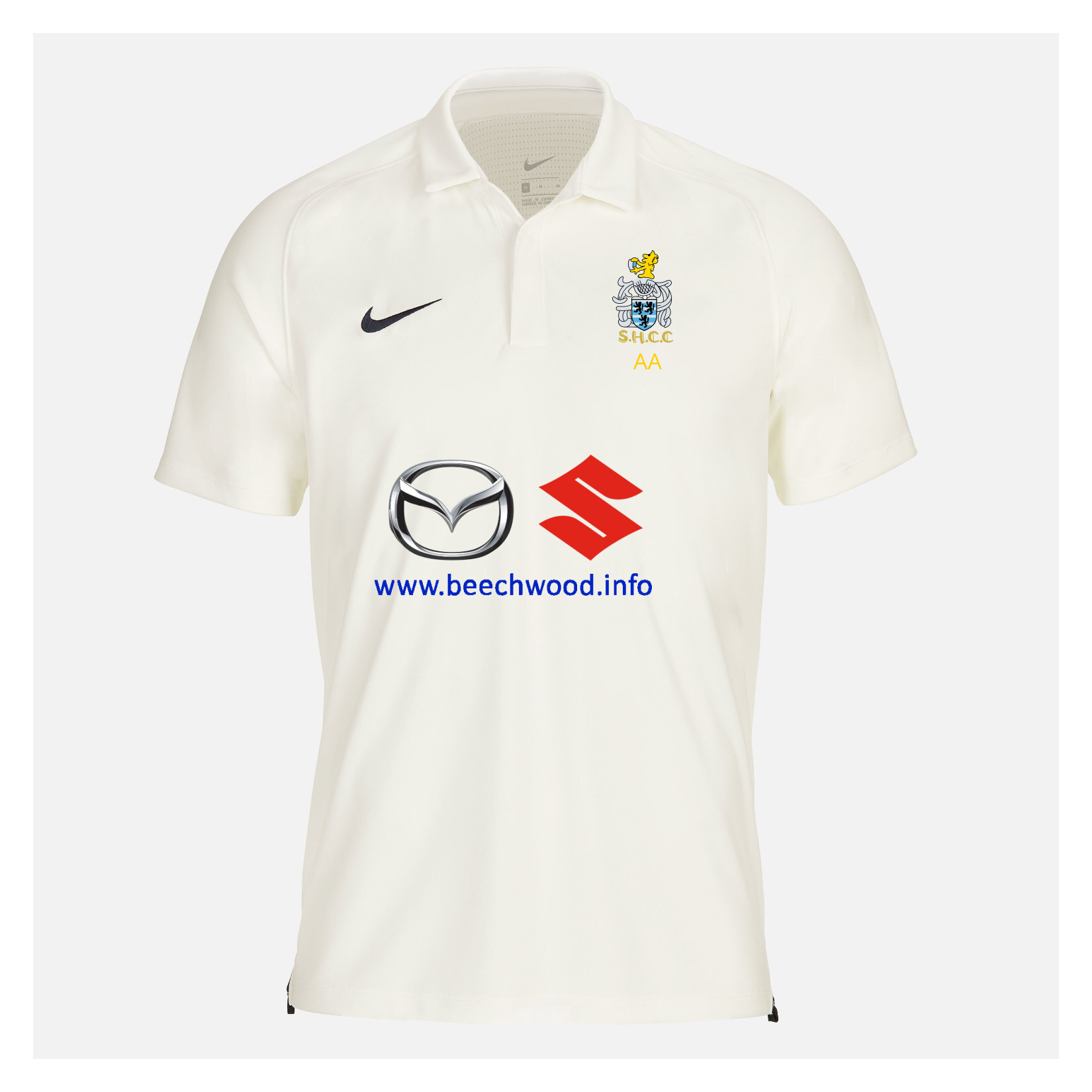 Zelus-Nike Cricket Short Sleeve Game Polo - Sail/Obsidian