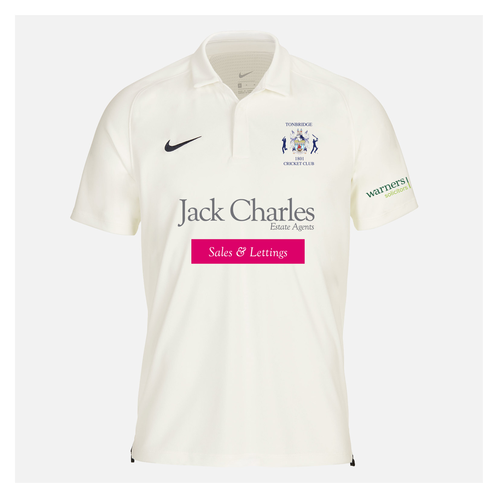 Zelus-Nike Cricket Short Sleeve Game Polo - Sail/Obsidian