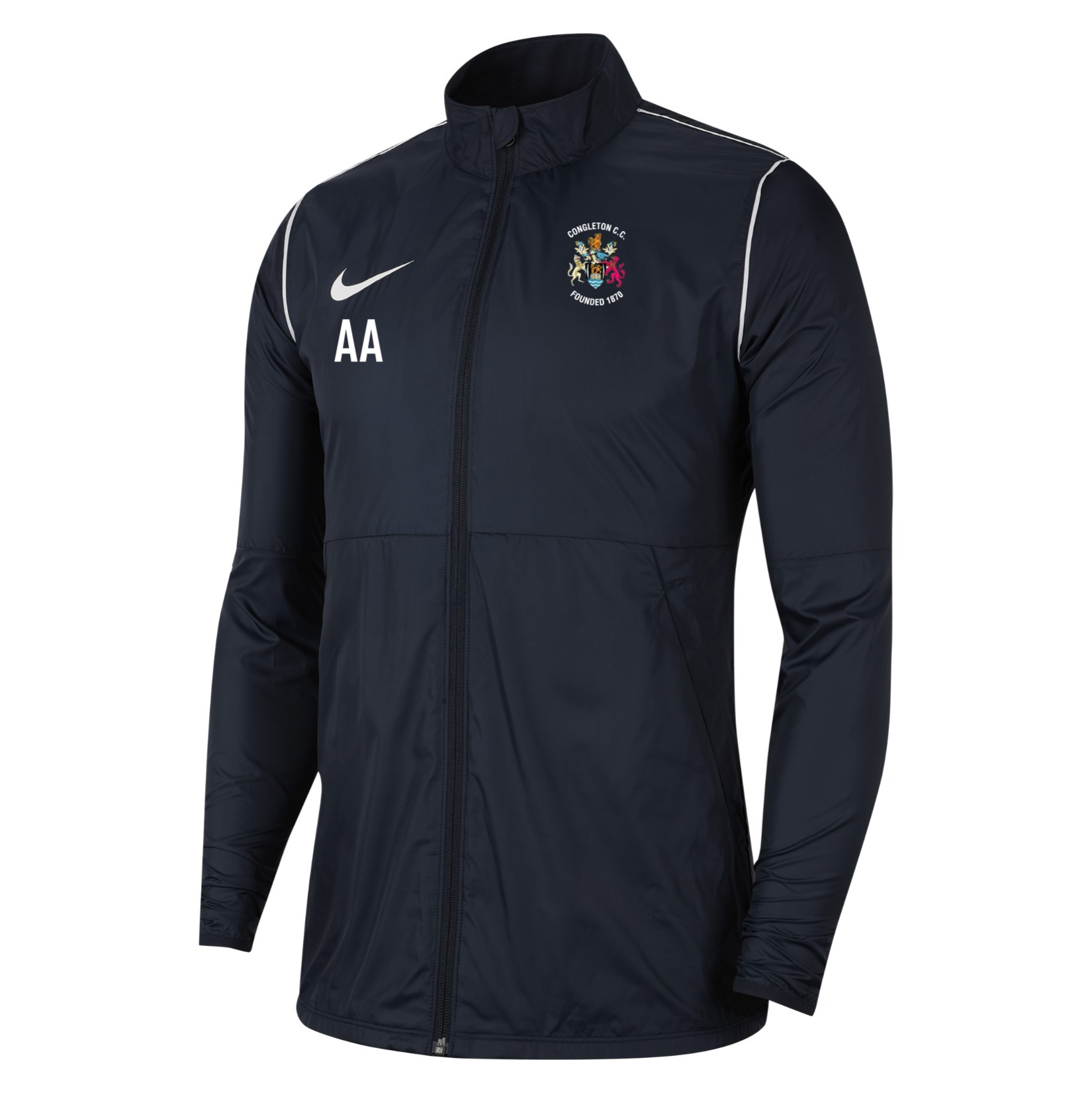Nike Park 20 Repel Rain Jacket - Obsidian/White/White