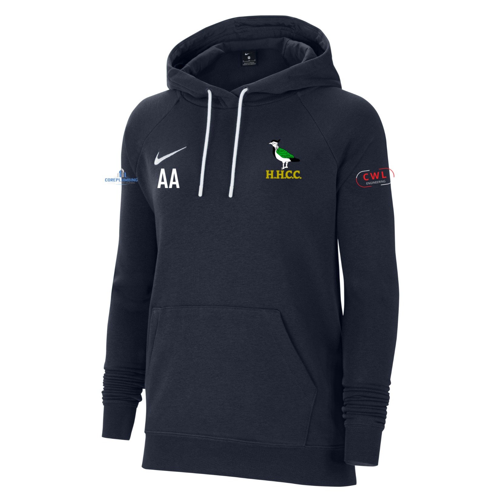 Nike Team Club 20 Hoodie (W) - Obsidian/White/White