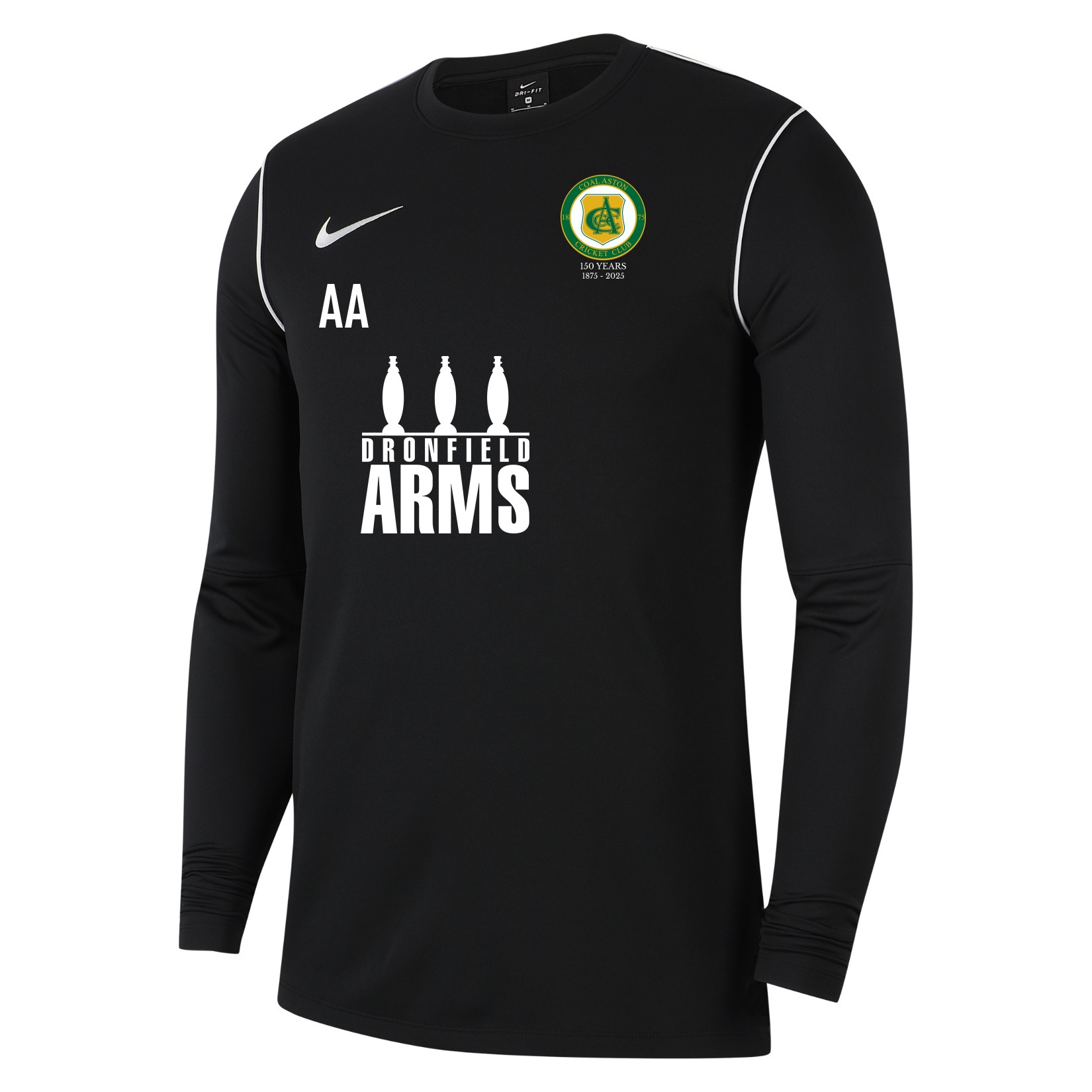 Nike Dri-FIT Park 20 Crew Top - Black/White/White