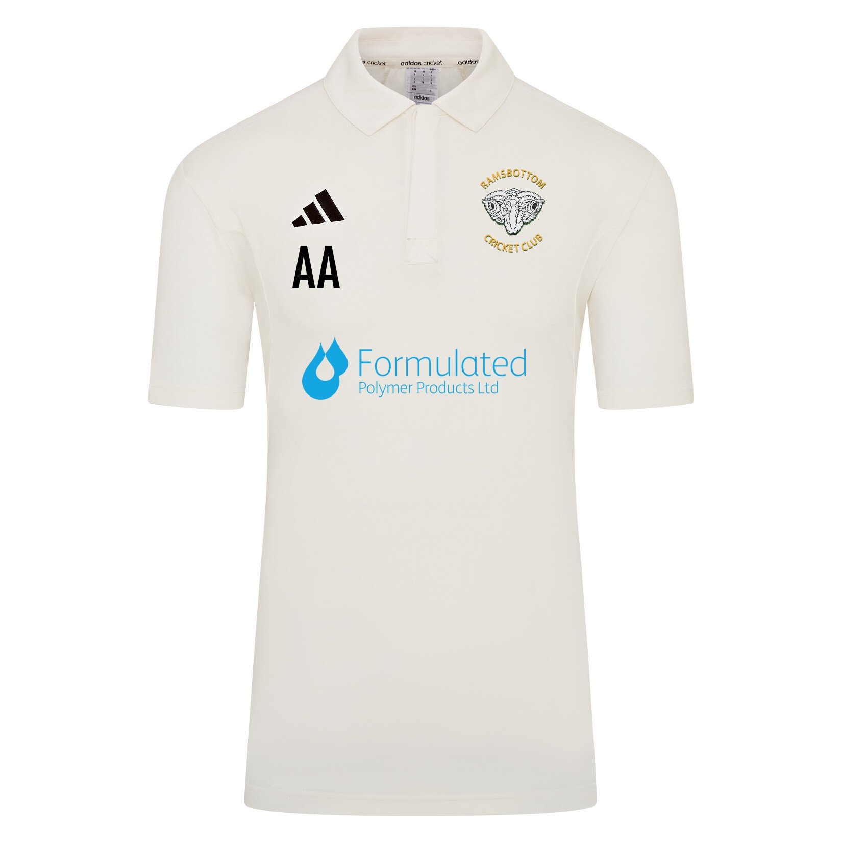 adidas-SS Elite Short Sleeve Cricket Shirt - Ivory/White