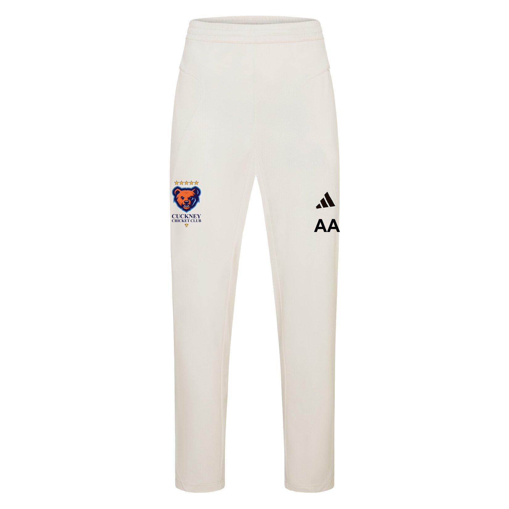 adidas-SS Elite Cricket Pants - Ivory/White