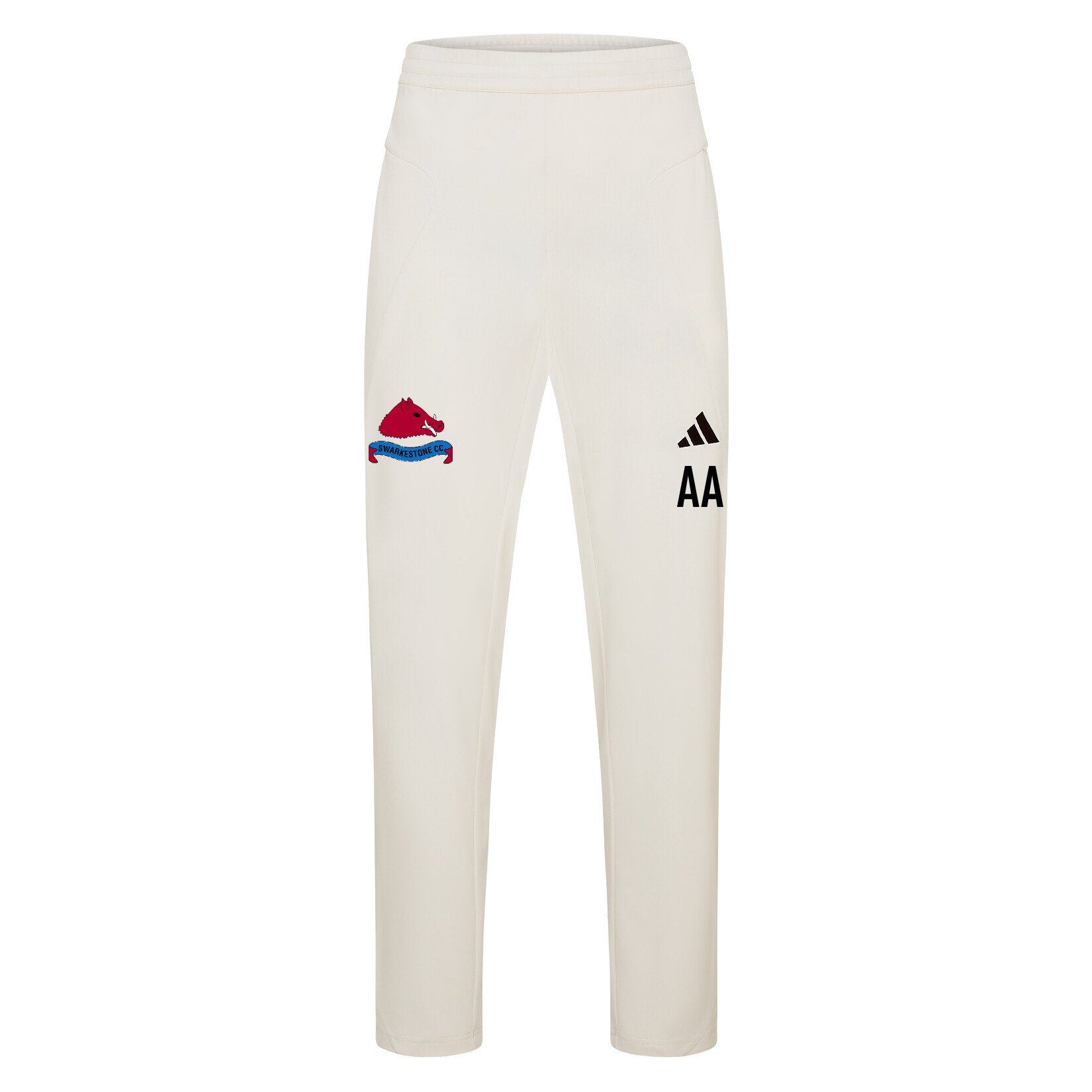 adidas-SS Elite Cricket Pants - Ivory/White