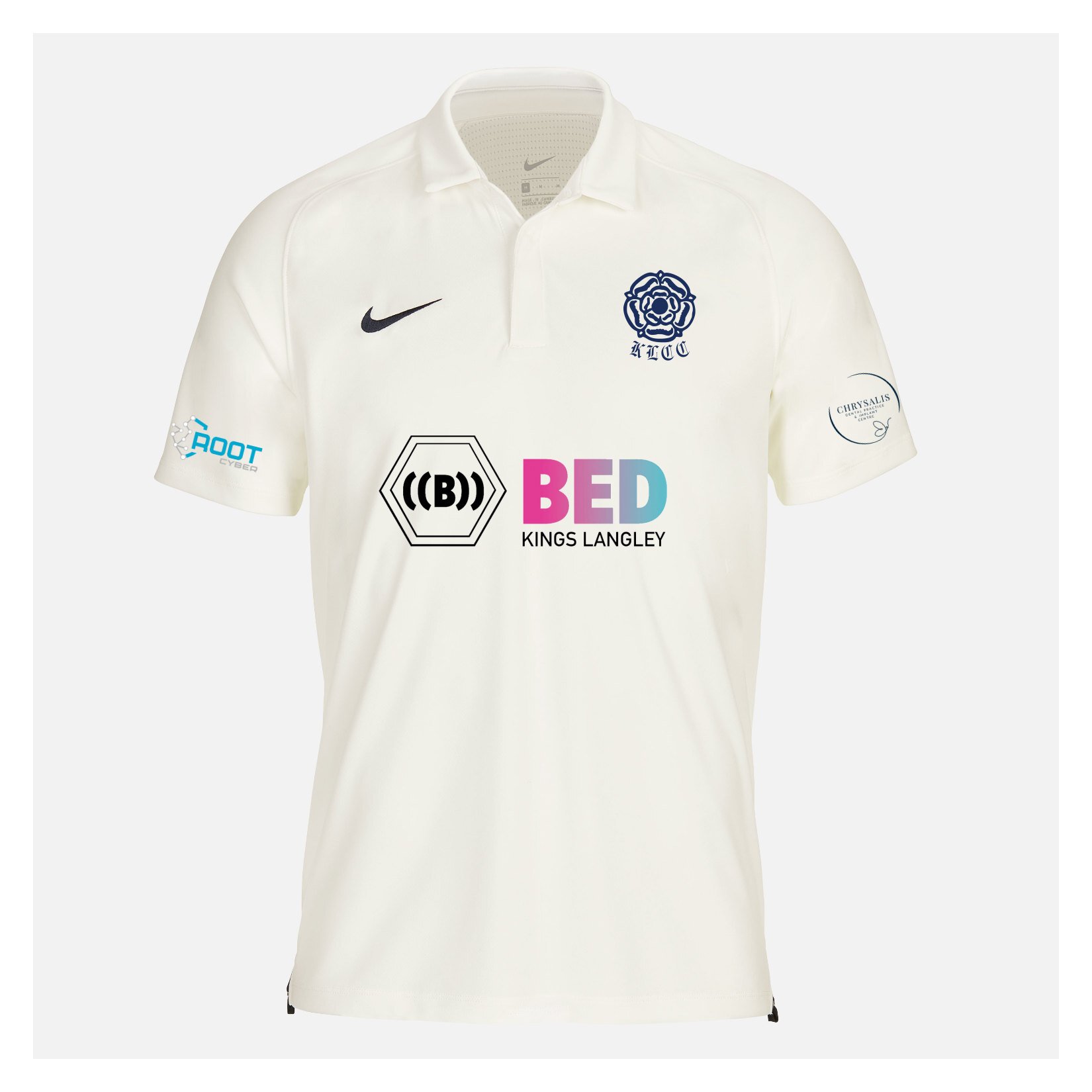 Zelus-Nike Cricket Short Sleeve Game Polo - Sail/Obsidian
