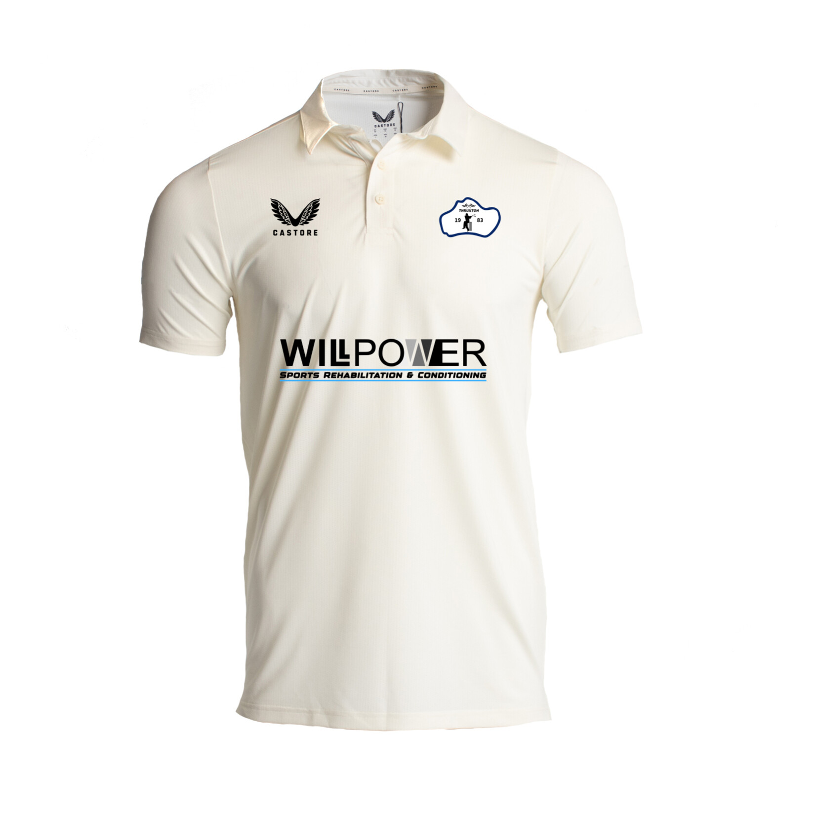 Castore Cricket SS Polo Tech - CREAM
