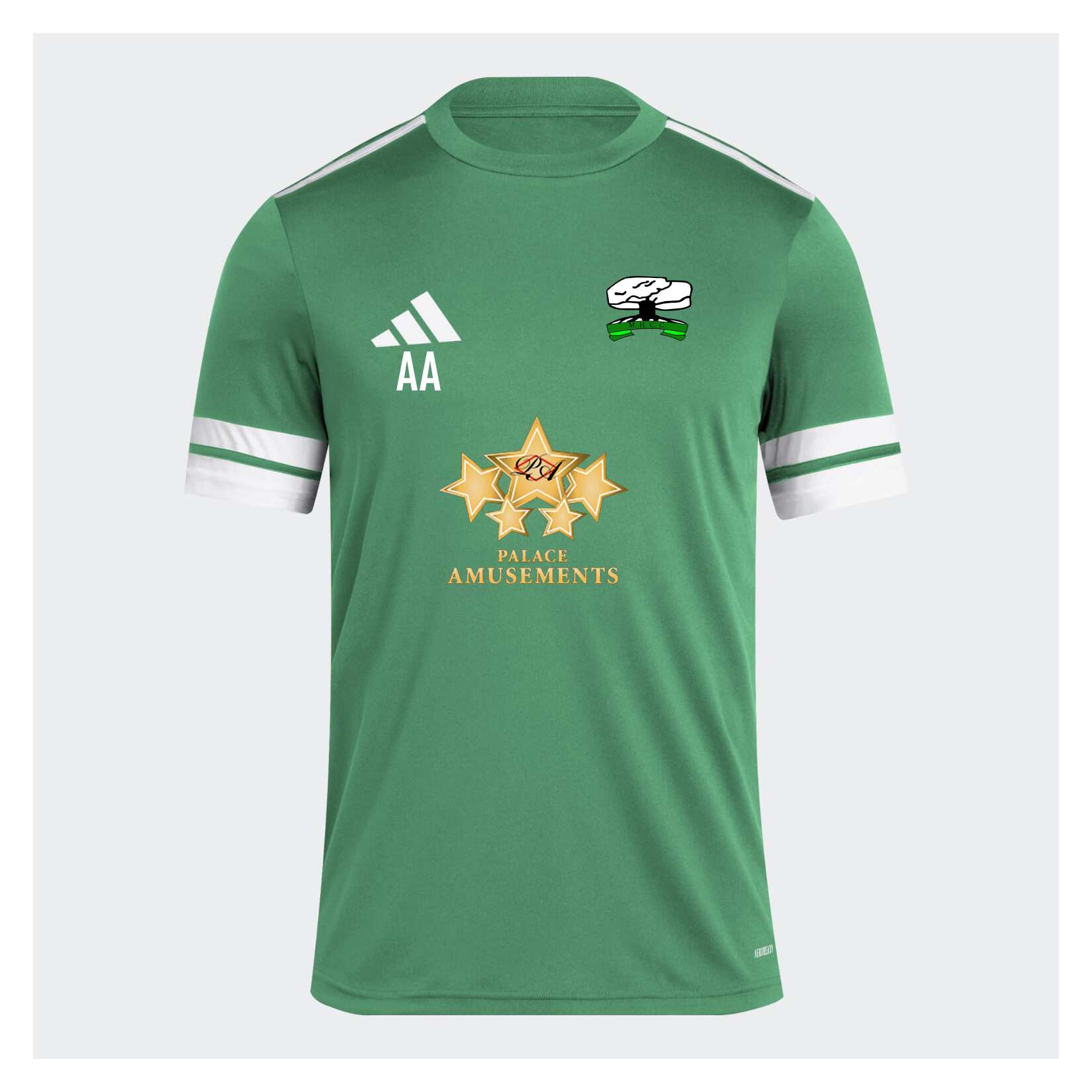 adidas Squadra 25 Short-Sleeve Jersey - Team Green/White