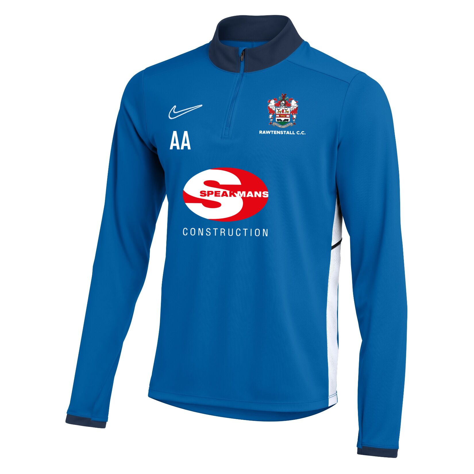 Nike Dri-FIT Academy 25 Drill Top - Royal Blue/Obsidian/White
