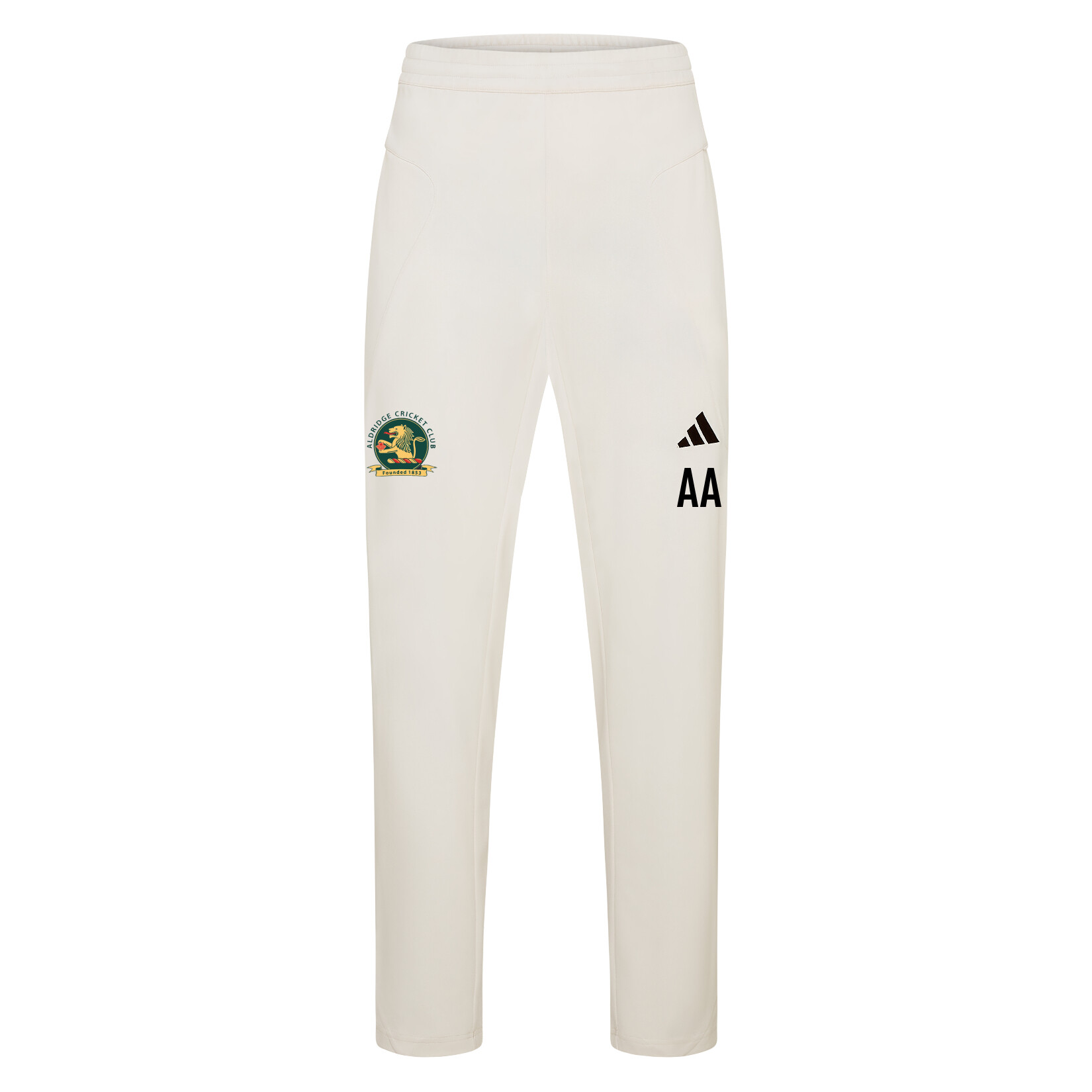 adidas-SS Elite Cricket Pants - Ivory/White