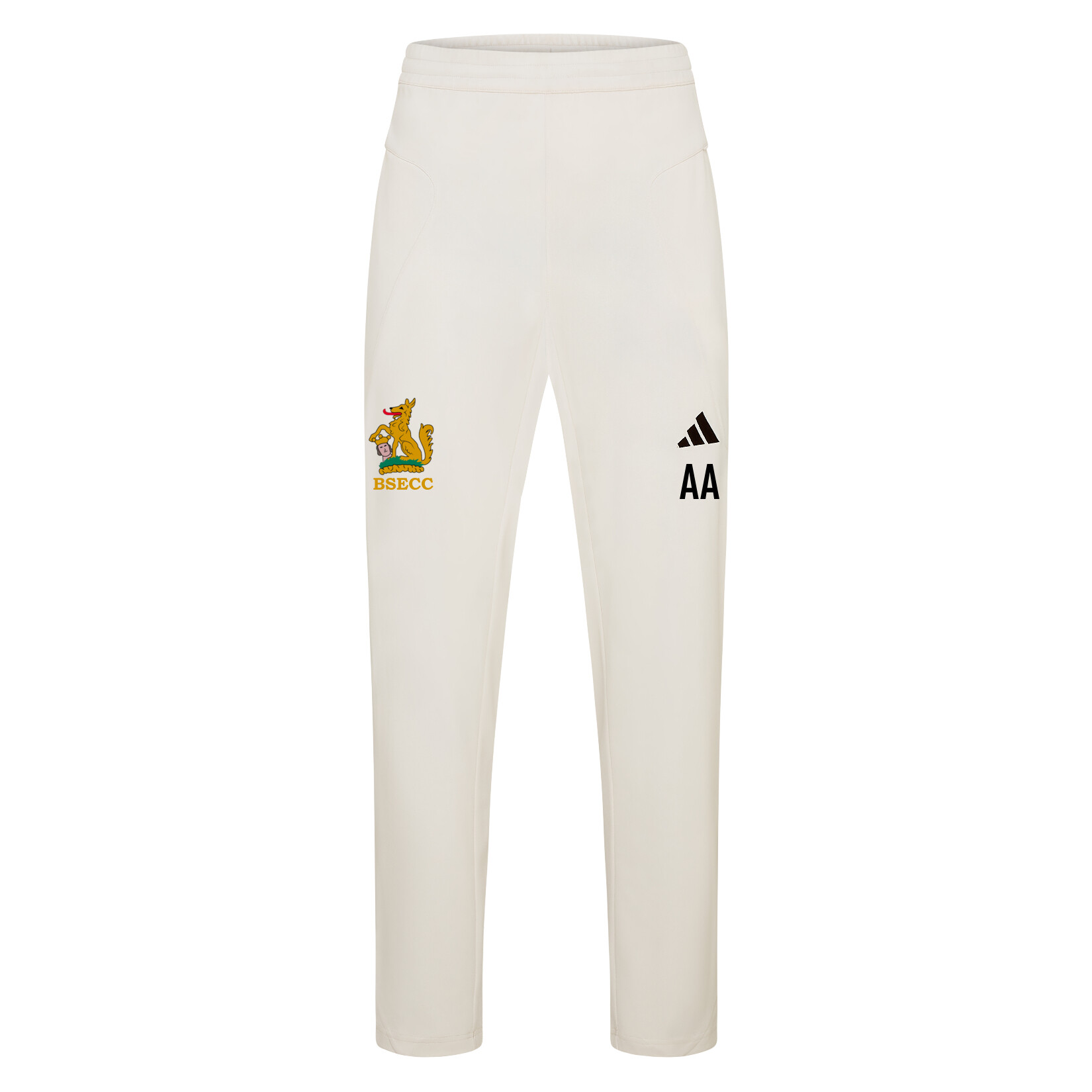 adidas-SS Elite Cricket Pants - Ivory/White