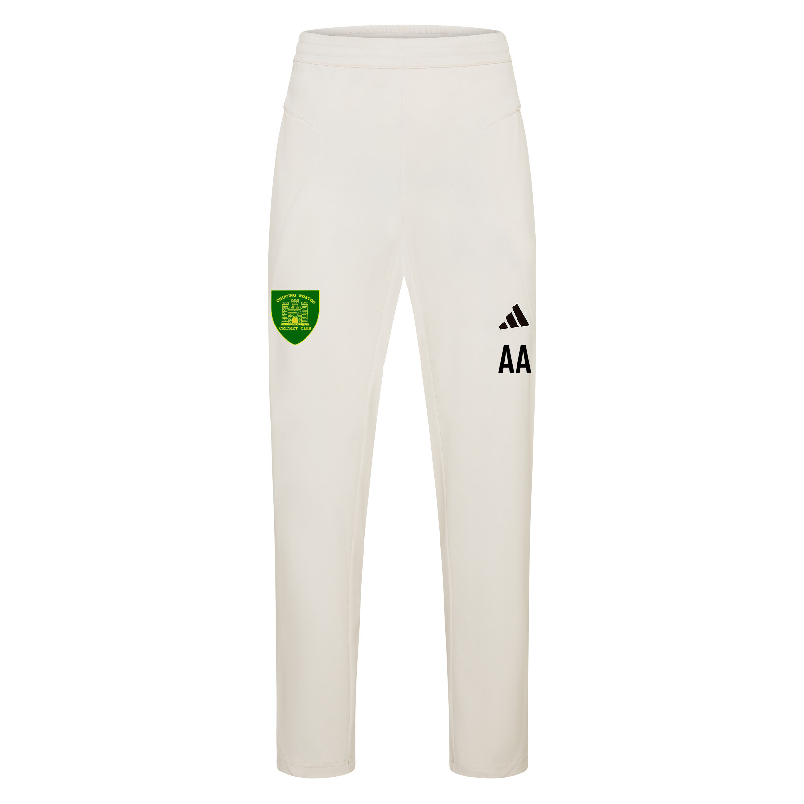 adidas-SS Elite Cricket Pants - Ivory/White