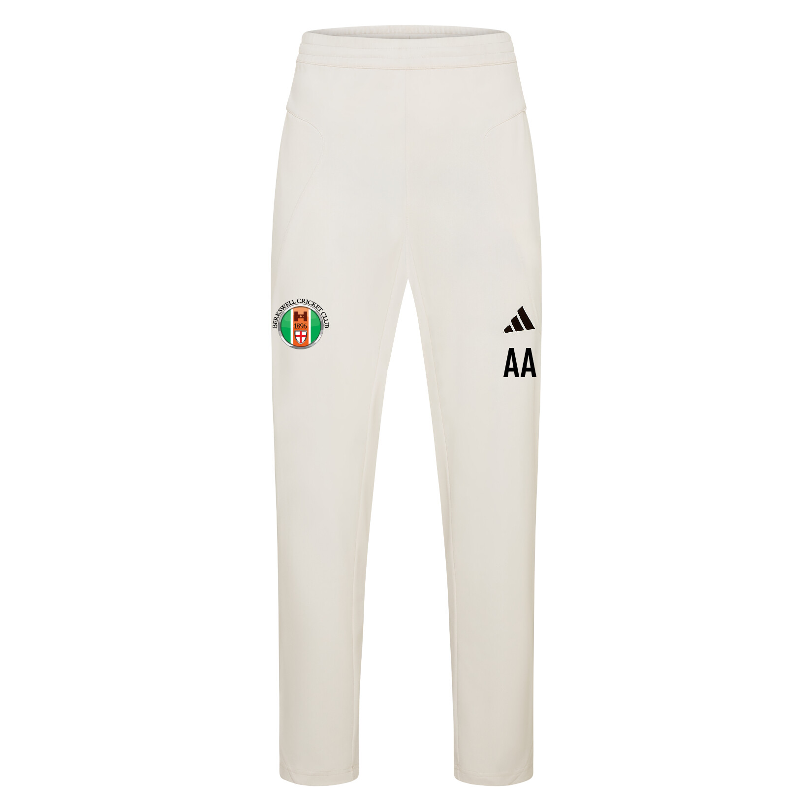 adidas-SS Elite Cricket Pants - Ivory/White
