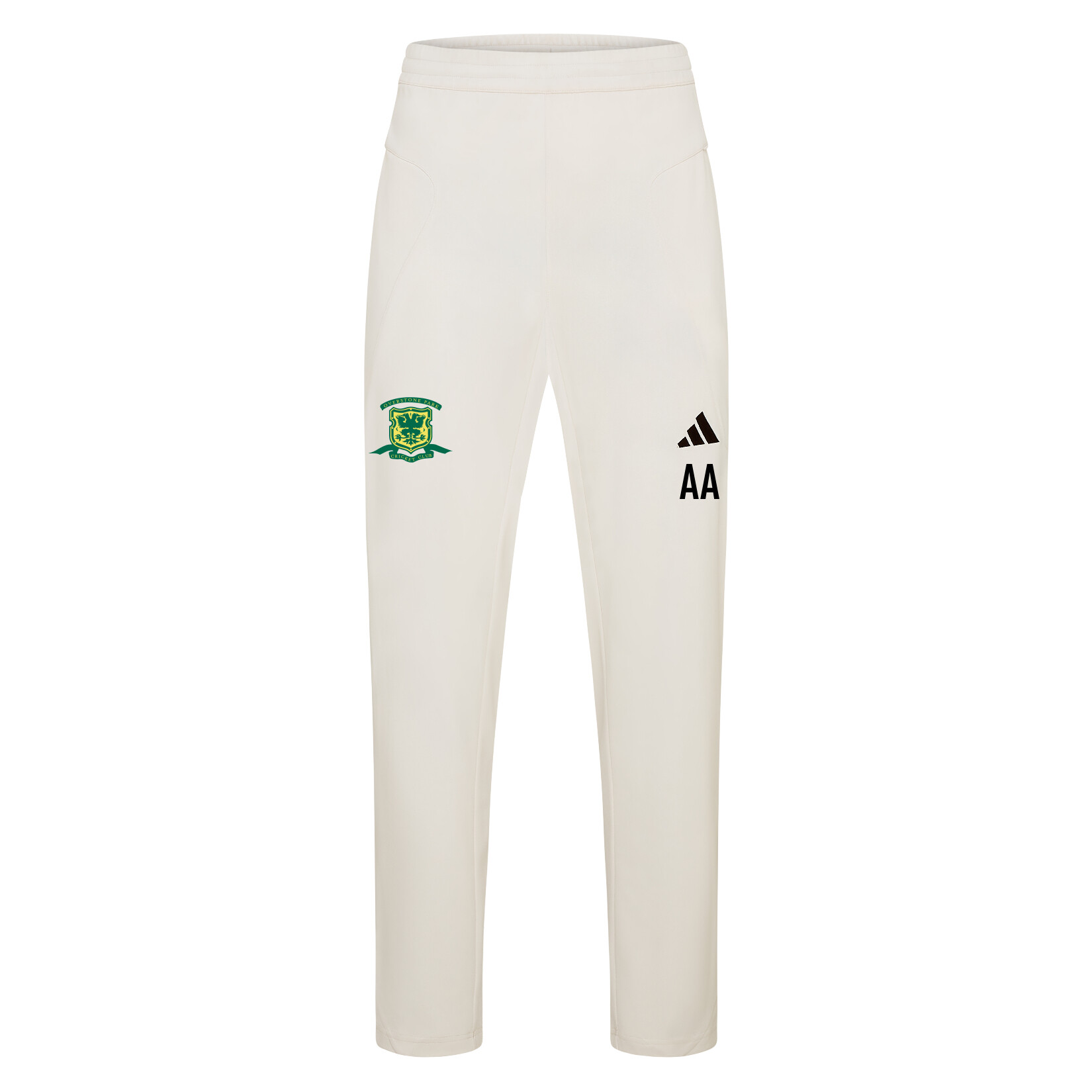 adidas-SS Elite Cricket Pants - Ivory/White
