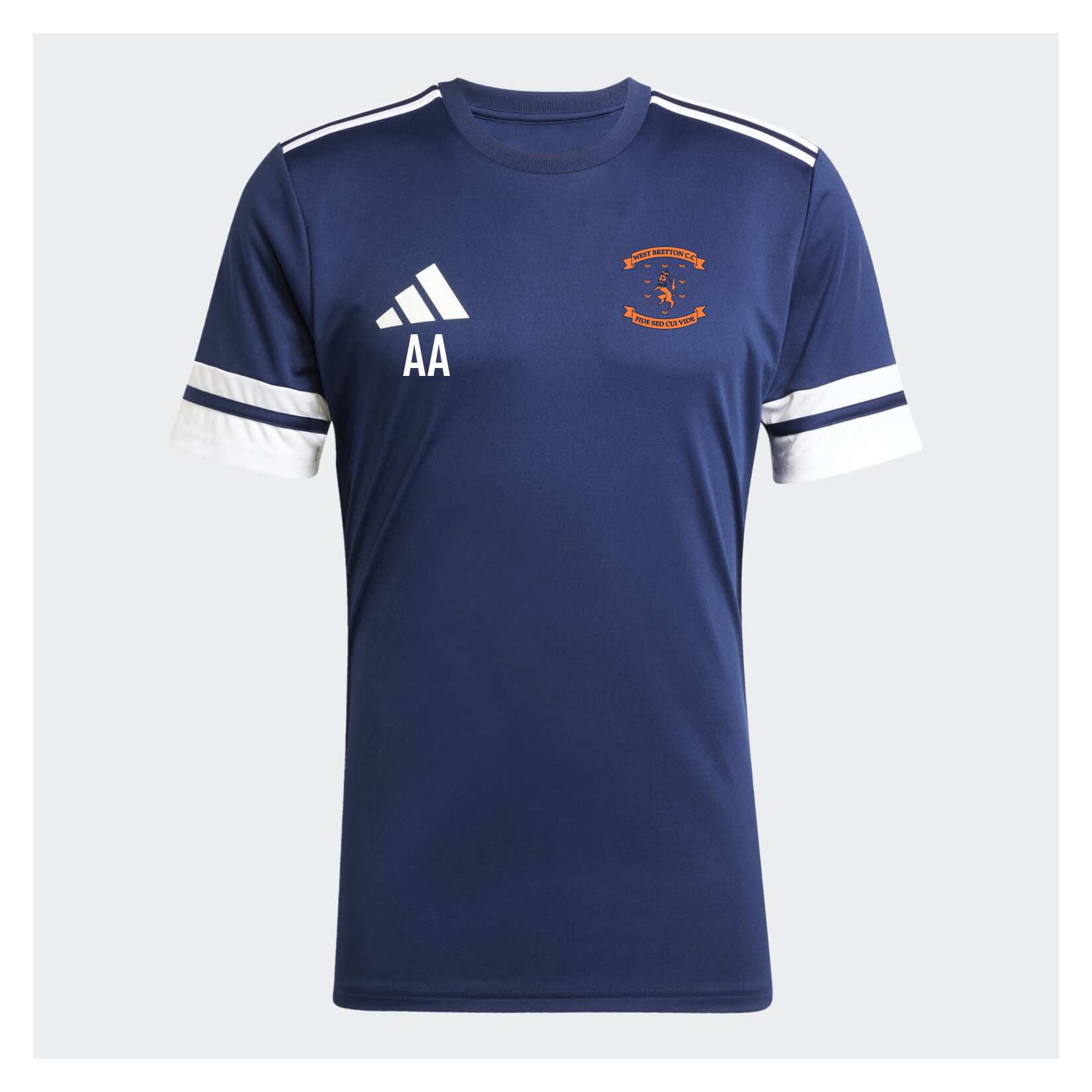 adidas Squadra 25 Short-Sleeve Jersey - Team Navy Blue/White