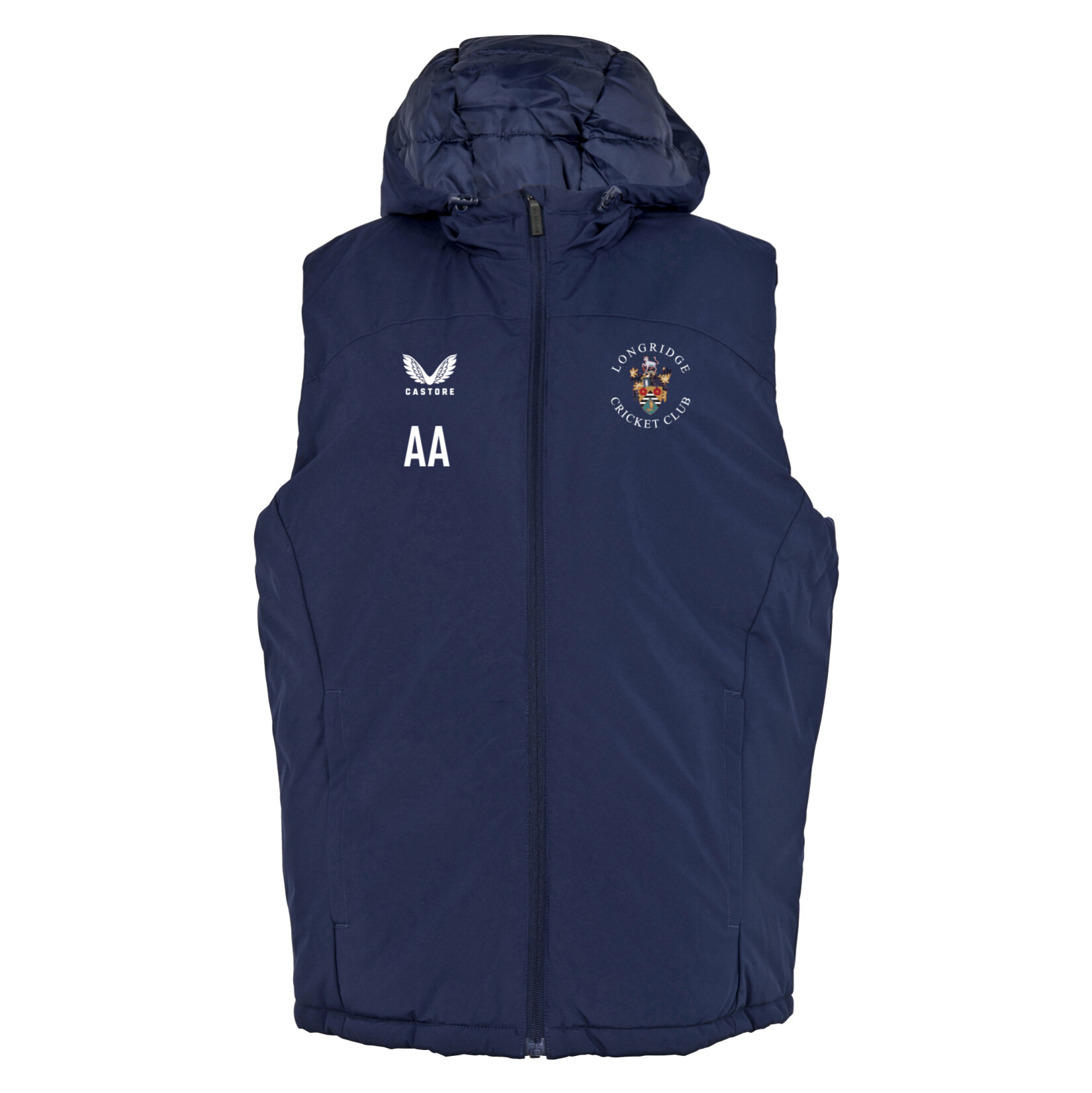 Castore Padded Gilet With Hood 22 - Navy