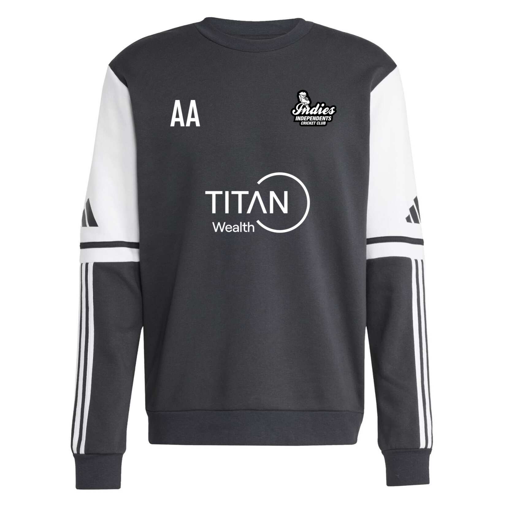 adidas Squadra 25 Sweat Crew Top - Black/White