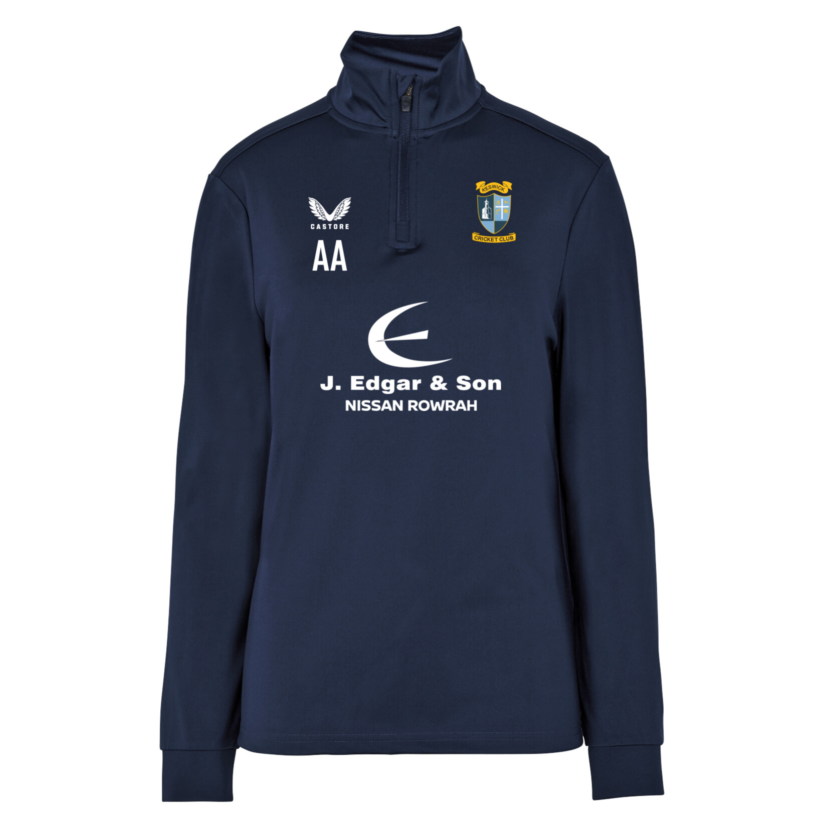 Castore Fleece Brushback 1/4 Zip Midlayer (W) - Navy
