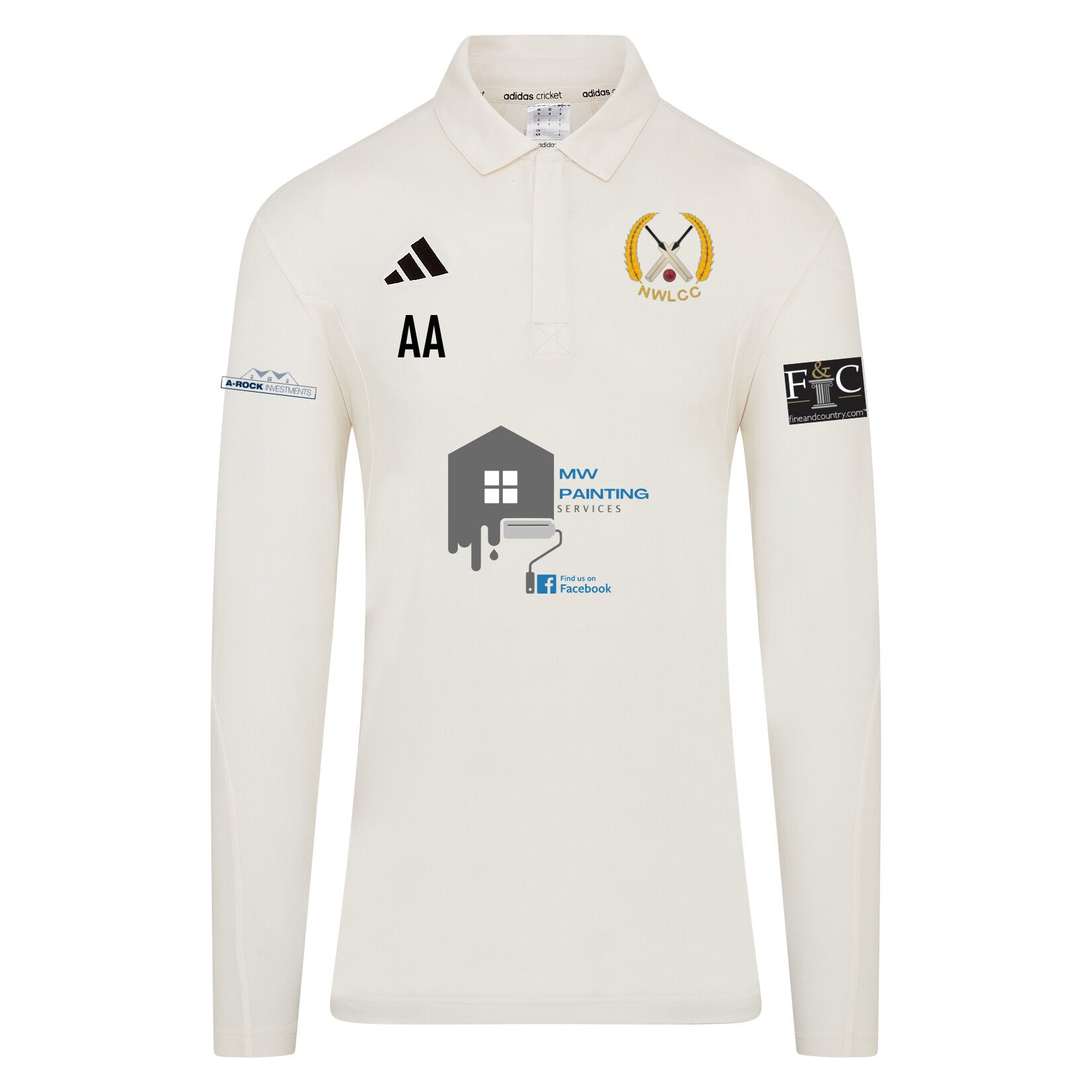 adidas-SS Elite Long-Sleeve Polo Shirt - Ivory/White