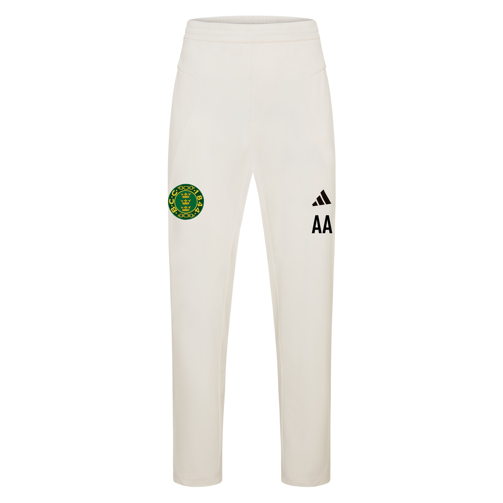 adidas-SS Elite Cricket Pants - Ivory/White