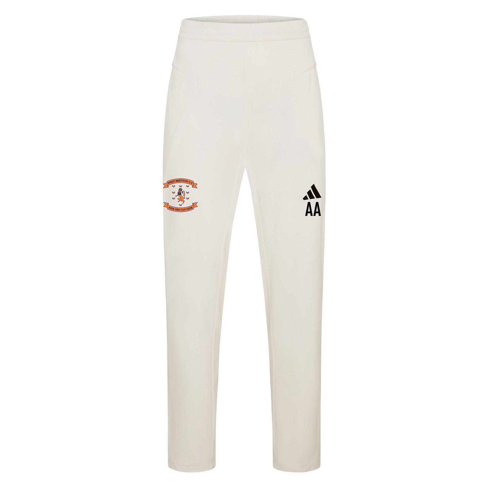 adidas-SS Elite Cricket Pants - Ivory/White