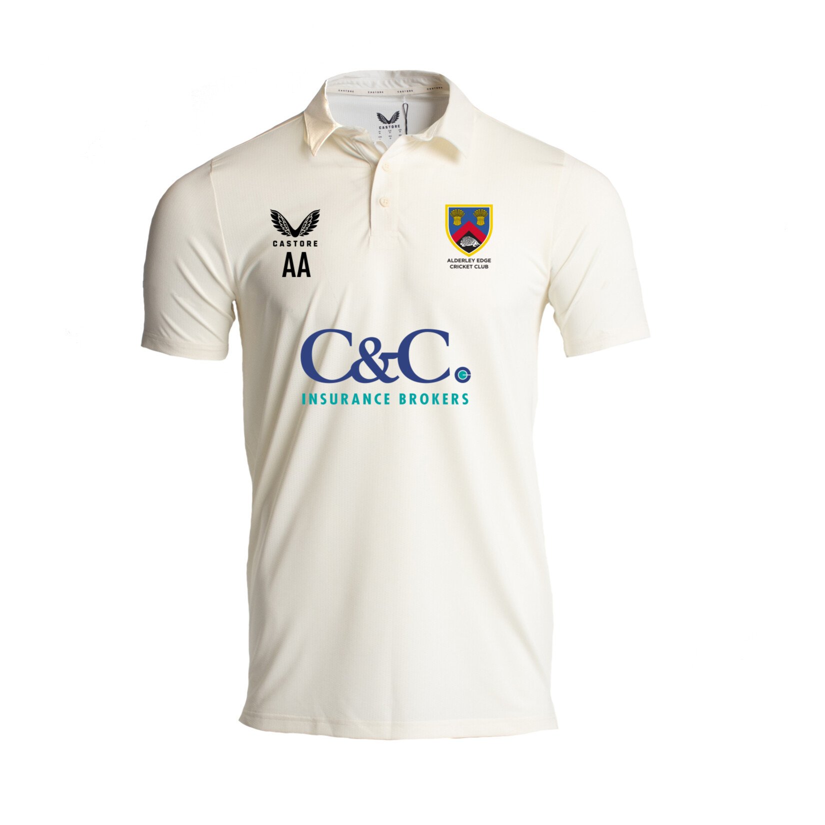 Castore Cricket SS Polo Tech - CREAM