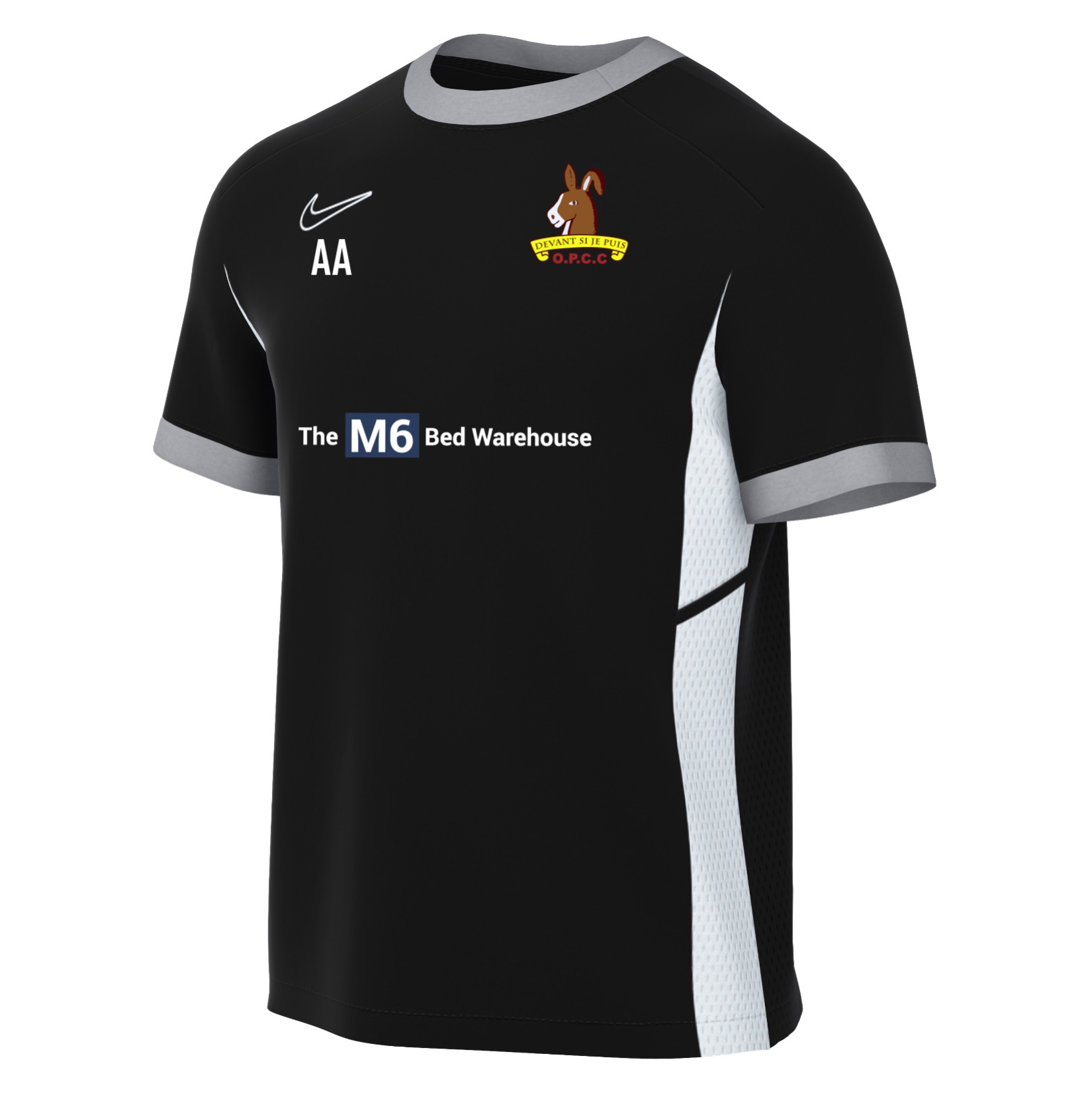 Nike Academy 25 Short-Sleeve Training Top - Black/White/White