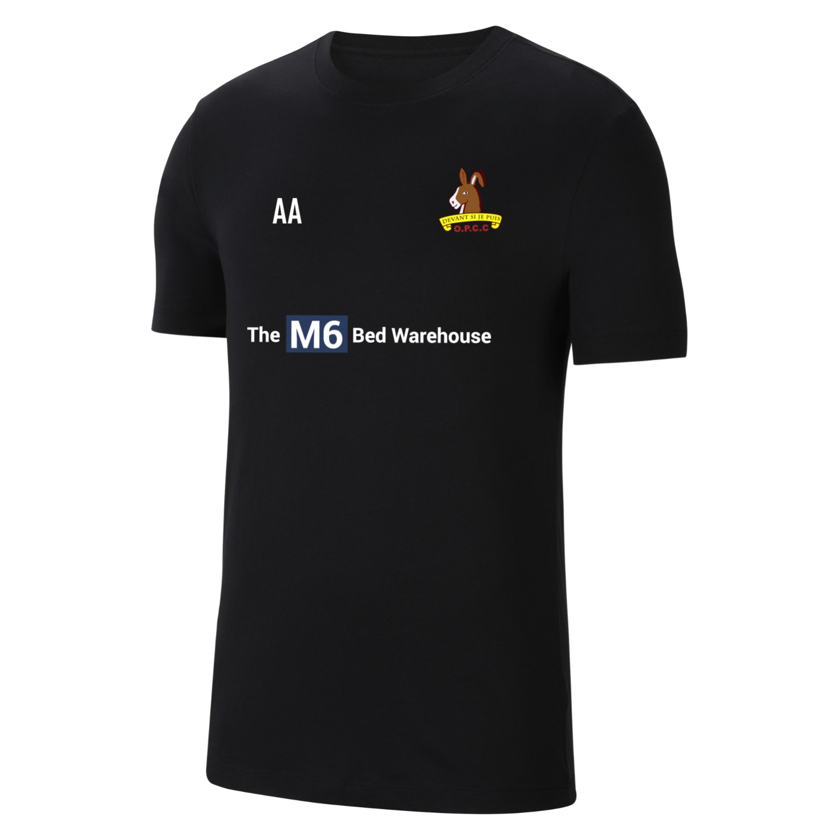 Nike Team Club 20 Cotton T-Shirt (M) - Black/White