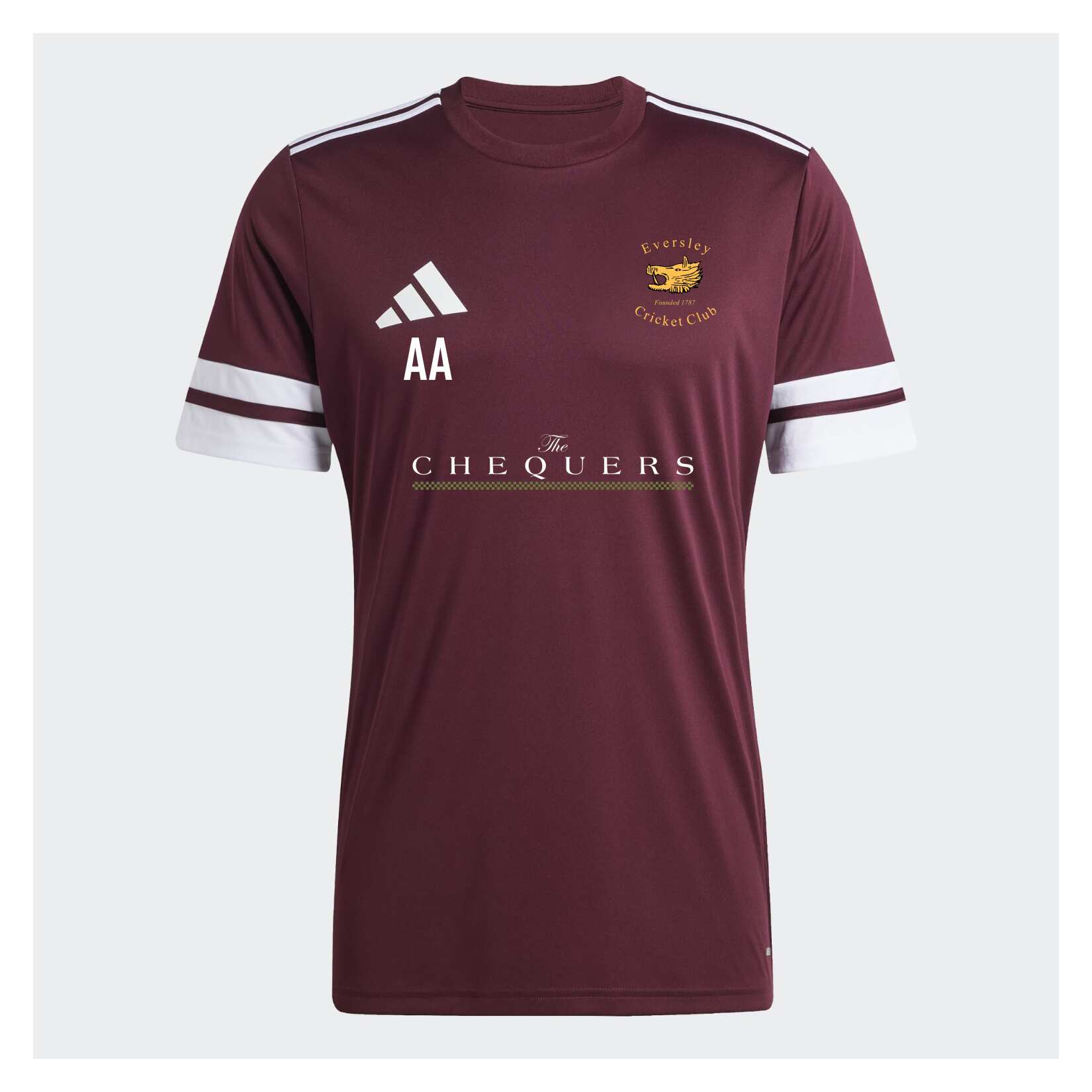 adidas Squadra 25 Short-Sleeve Jersey - Team Maroon/White