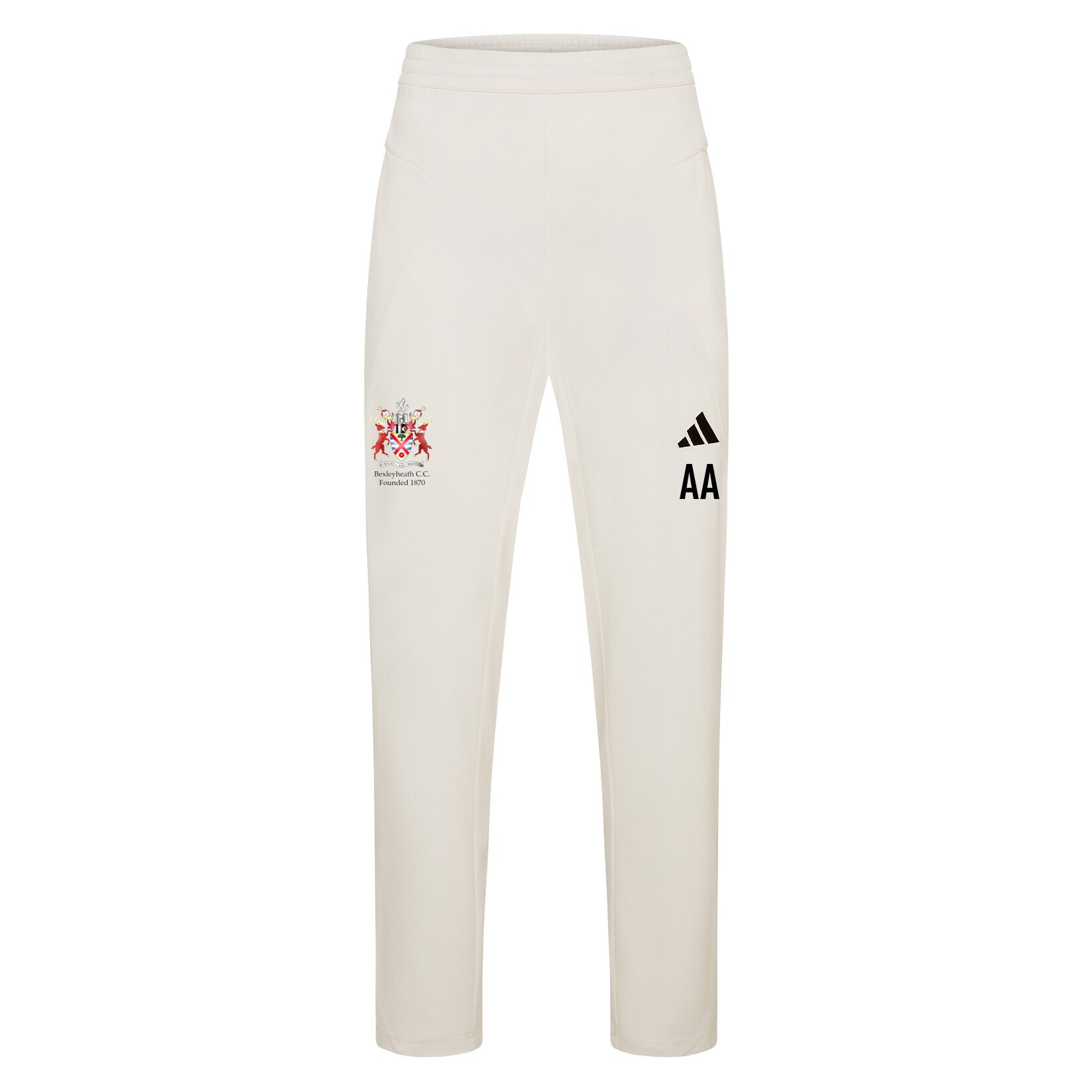 adidas-SS Elite Cricket Pants - Ivory/White