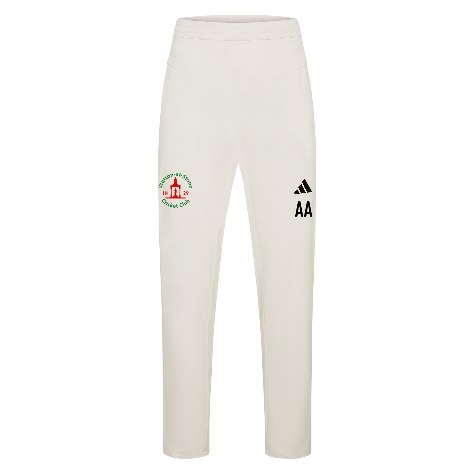 adidas-SS Elite Cricket Pants - Ivory/White