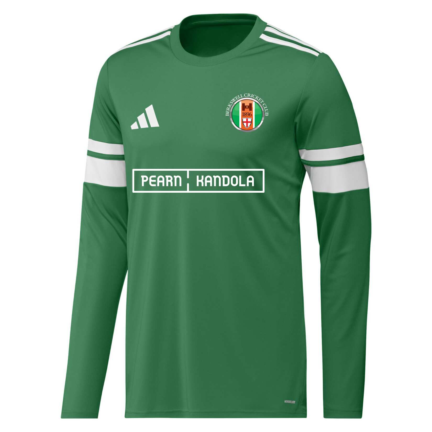 adidas Squadra 25 Long-Sleeve Jersey - Team Green/White