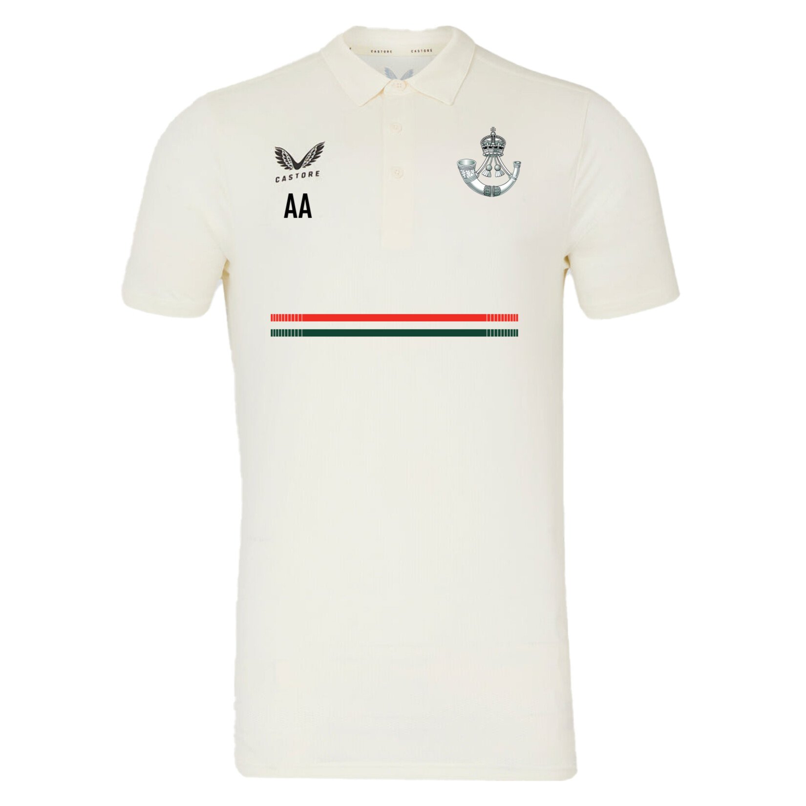 Castore Cricket SS Polo Tech - CREAM/BLACK
