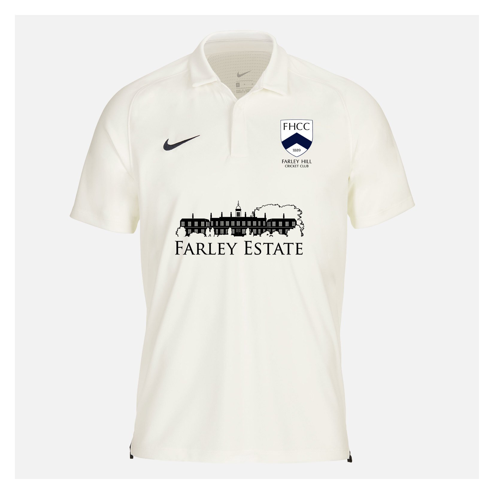 Zelus-Nike Cricket Short Sleeve Game Polo - Sail/Obsidian