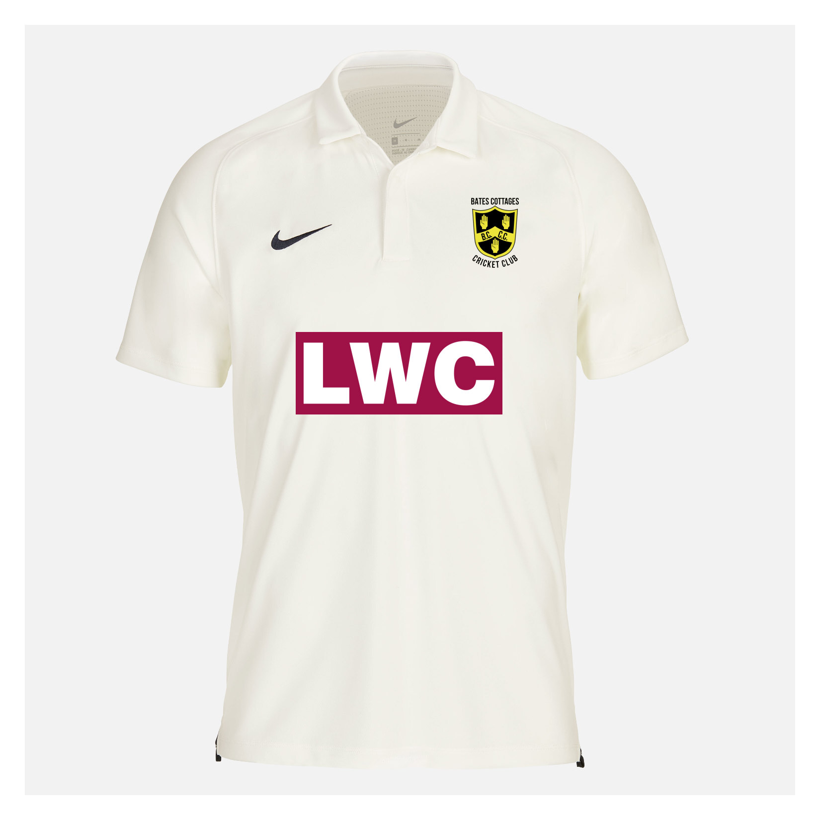 Zelus-Nike Cricket Short Sleeve Game Polo - Sail/Obsidian