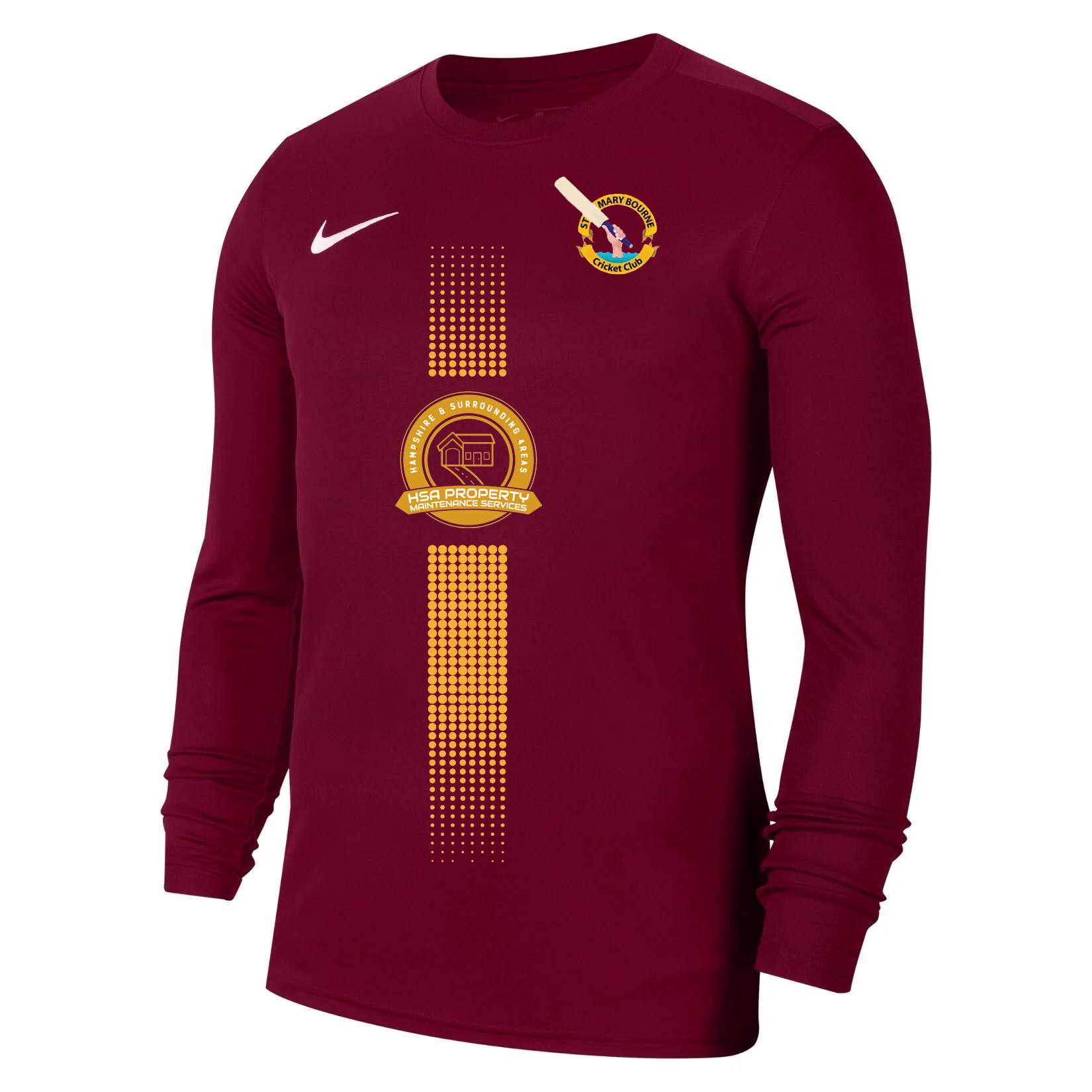 Nike Park VII Dri-FIT Long Sleeve Football Shirt - Team Red/White