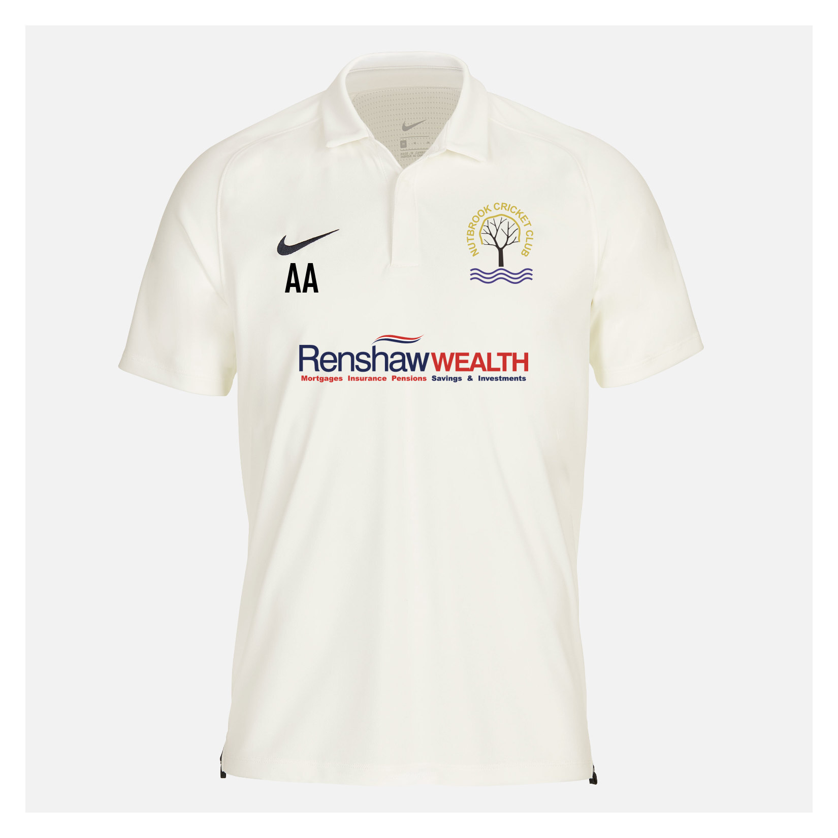 Zelus-Nike Cricket Short Sleeve Game Polo - Sail/Obsidian