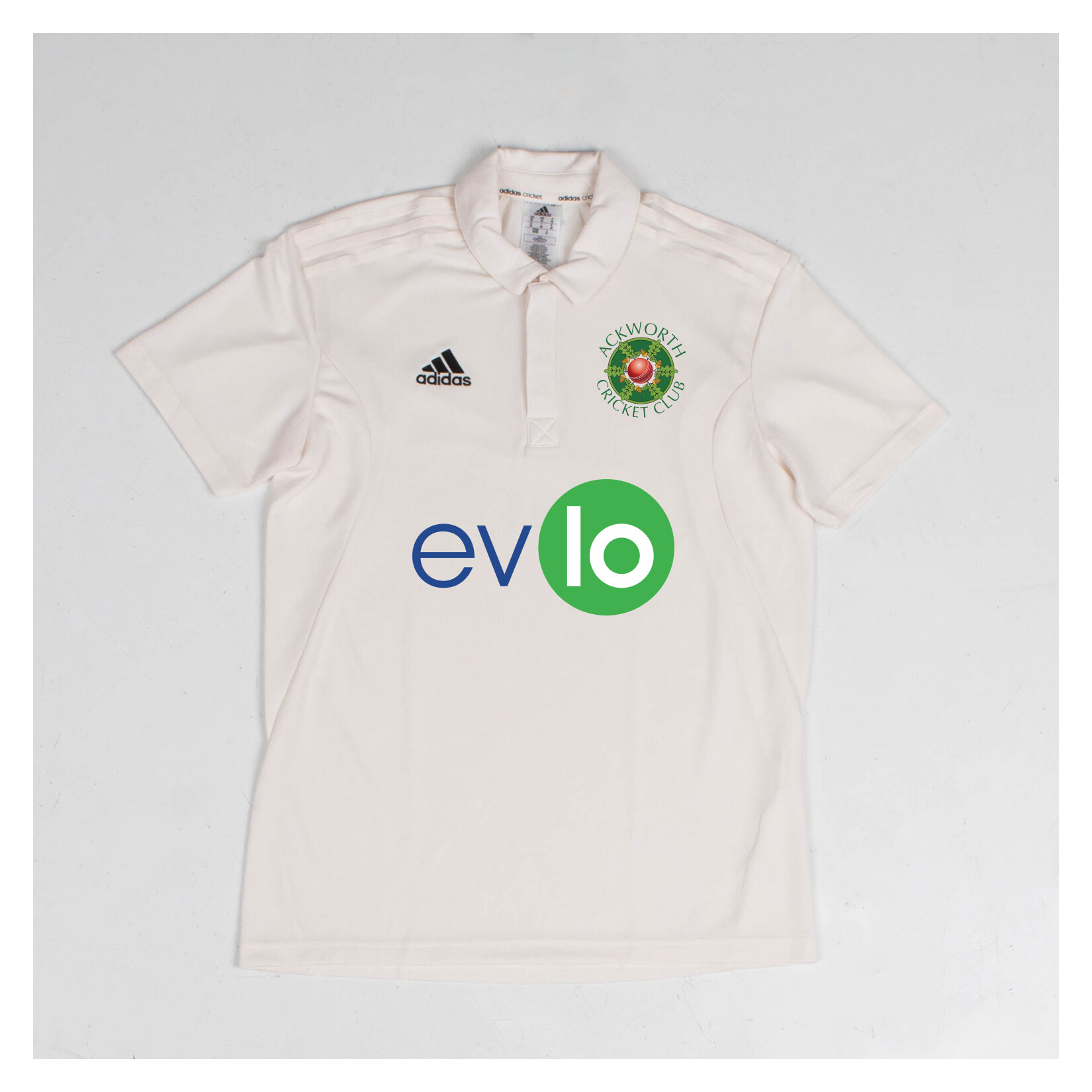 adidas-SS Elite Short Sleeve Cricket Shirt - Chalk