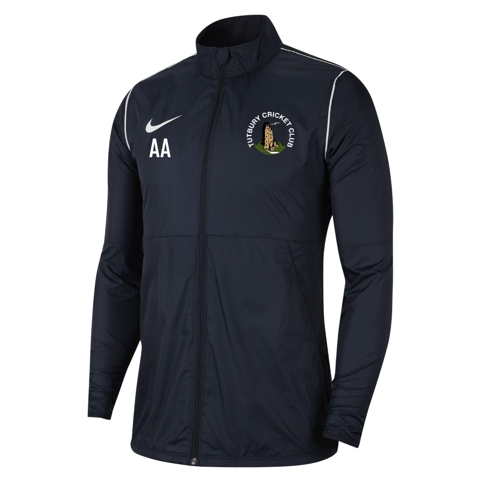 Nike Park 20 Repel Rain Jacket - Obsidian/White/White