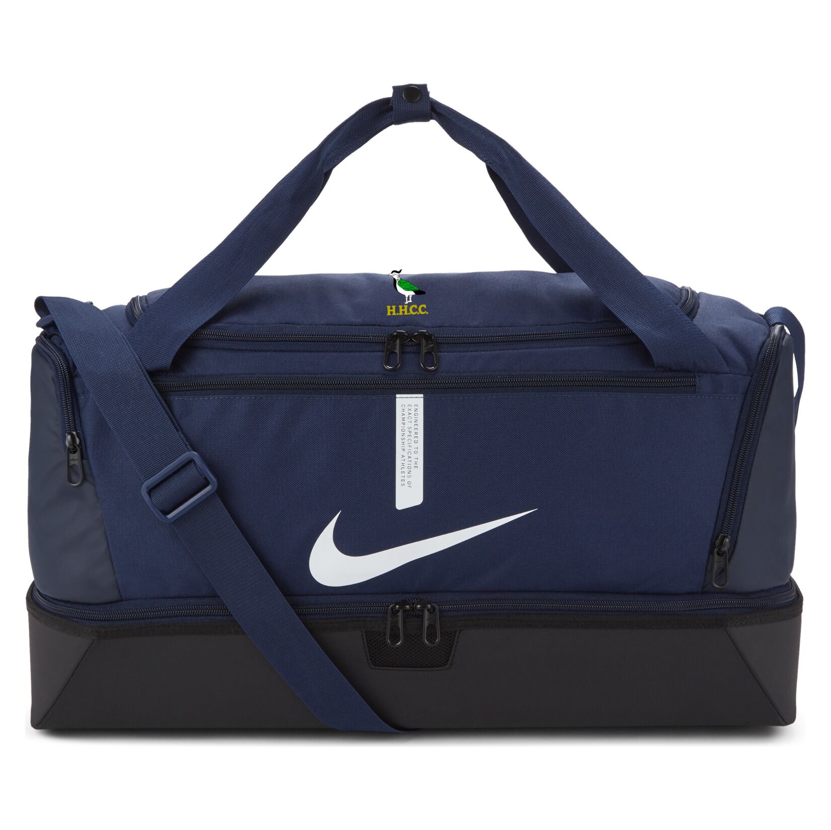 Nike Academy Team Hardcase Duffel Bag (Medium) - Midnight Navy/Black/White