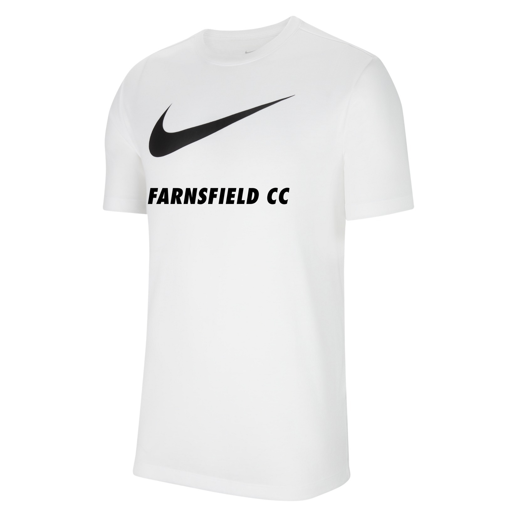 Nike Team Club 20 Swoosh Tee (M) - White/Black