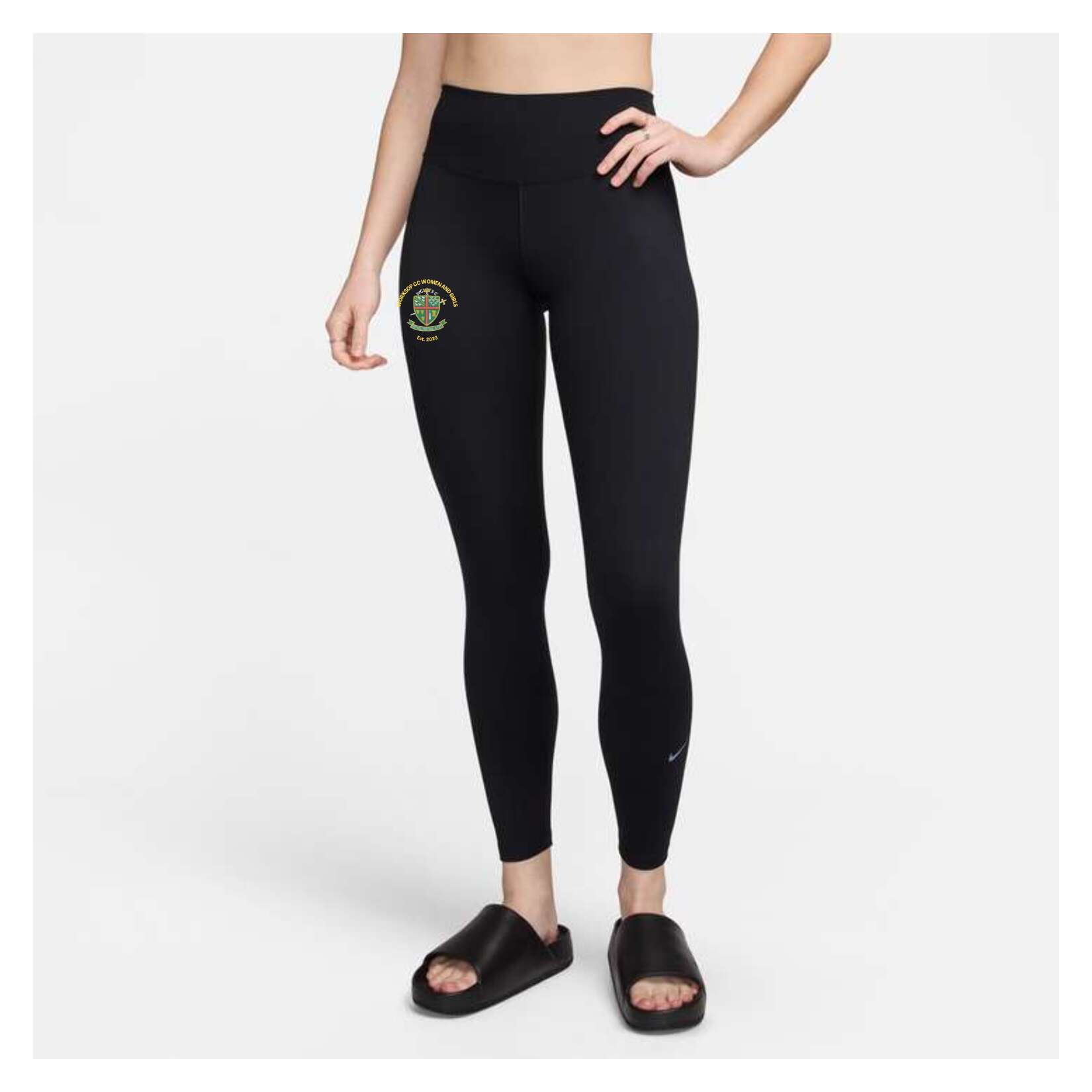Nike High-Waisted Dri-FIT Full Length Leggings (W) - Black/Black